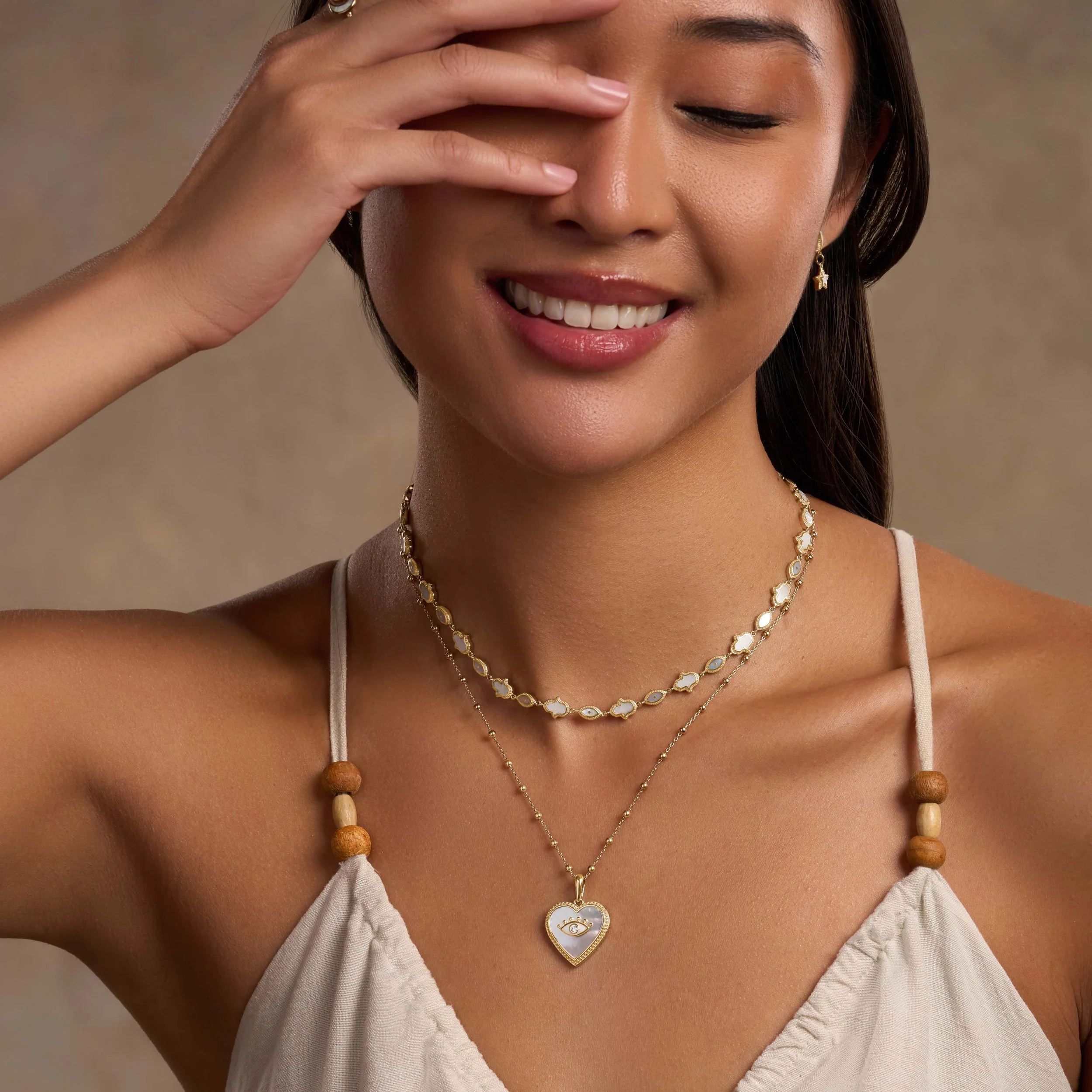 Model photography for jewelry brand