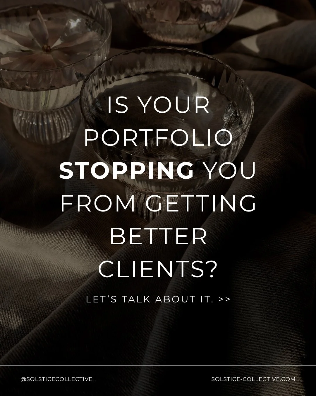 Is your portfolio helping you book better clients, or holding you back? 😅

Most people don&rsquo;t scroll through your entire site. They make decisions quickly. If your portfolio doesn&rsquo;t highlight your best, most recent work, it could be costi