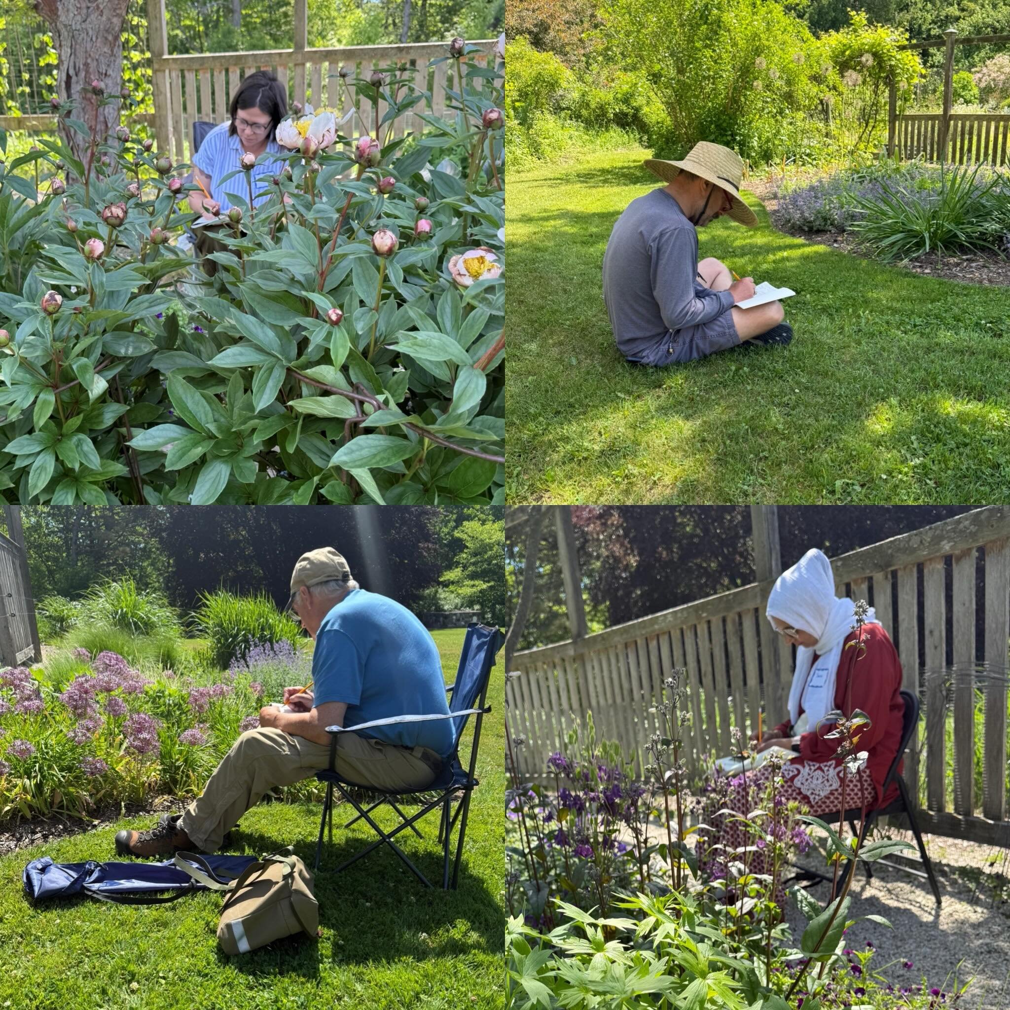 Incredible gift to partner with Lake Michigan Bird Observatory, UWM Saukville Field Station and Osher Lifelong Learning Institute teaching nature journaling workshops and classes this week! Beautiful students taking time to slow down and enrich their
