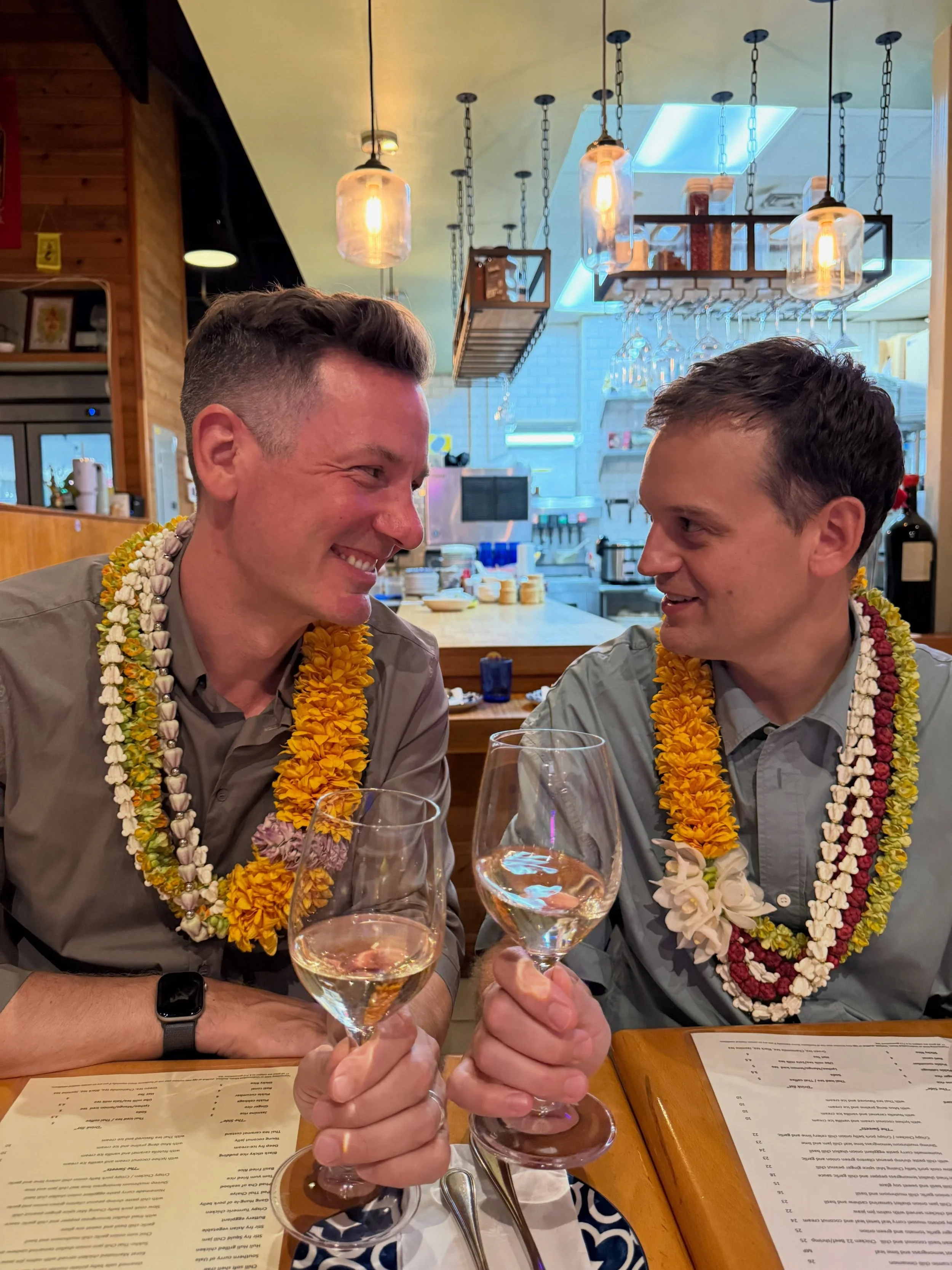 13 years strong!!So happy to celebrate @lemonmeyer, @devreeeze anniversary together in Honolulu. Jazz With Maggie and Dean at the @halekulanihotel 💙💙