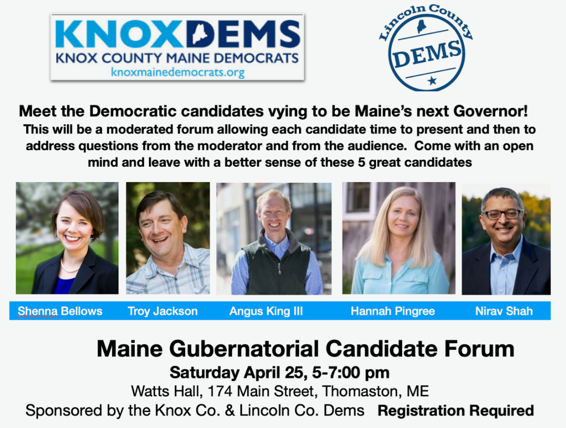 [SOLD OUT] Democratic Gubernatorial Candidate Forum
