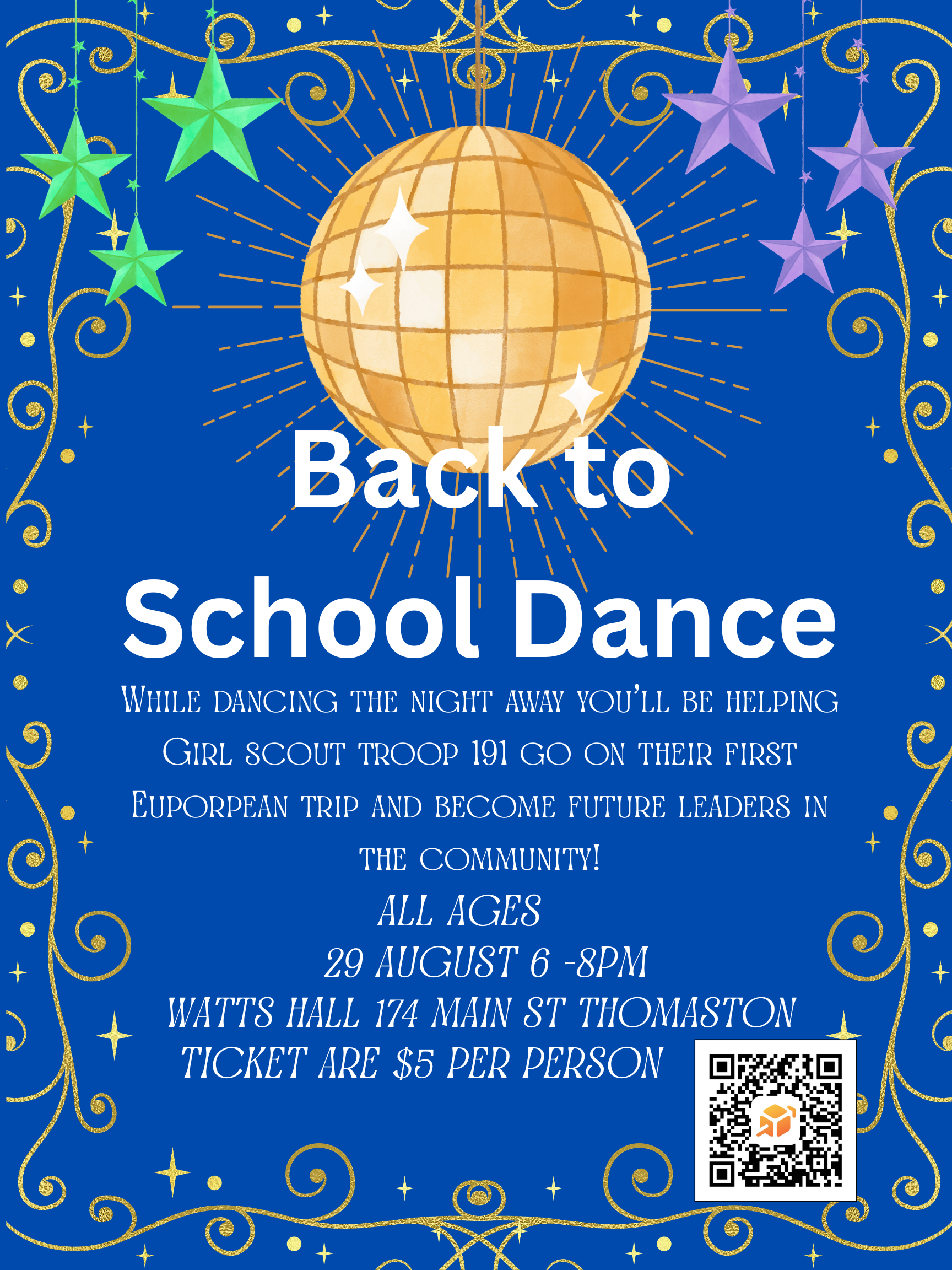 Back to School Family Dance hosted by GSME Troop 191