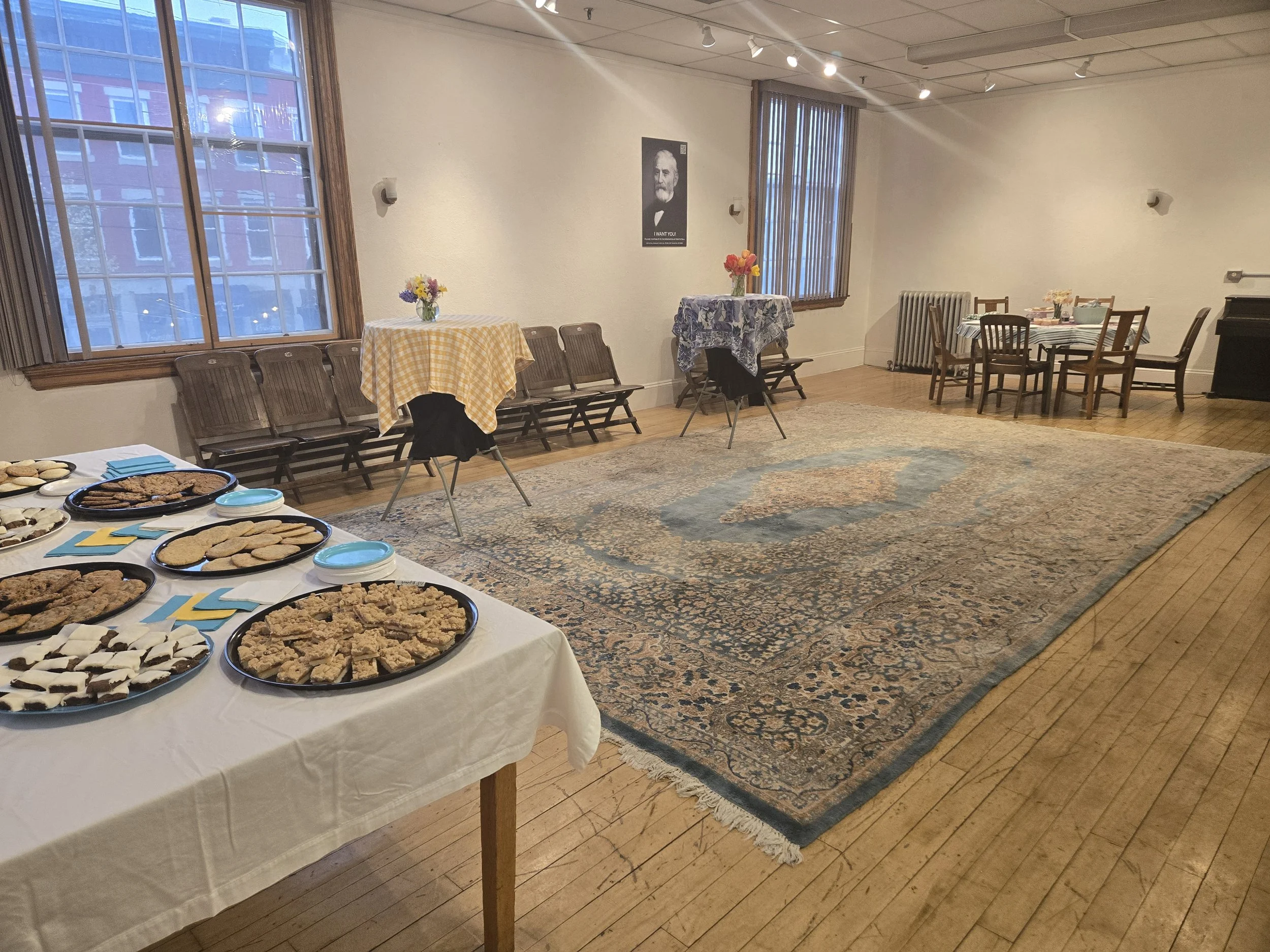 With a capacity of 49, our boardroom is the perfect size for small meetings, parties, and classes.