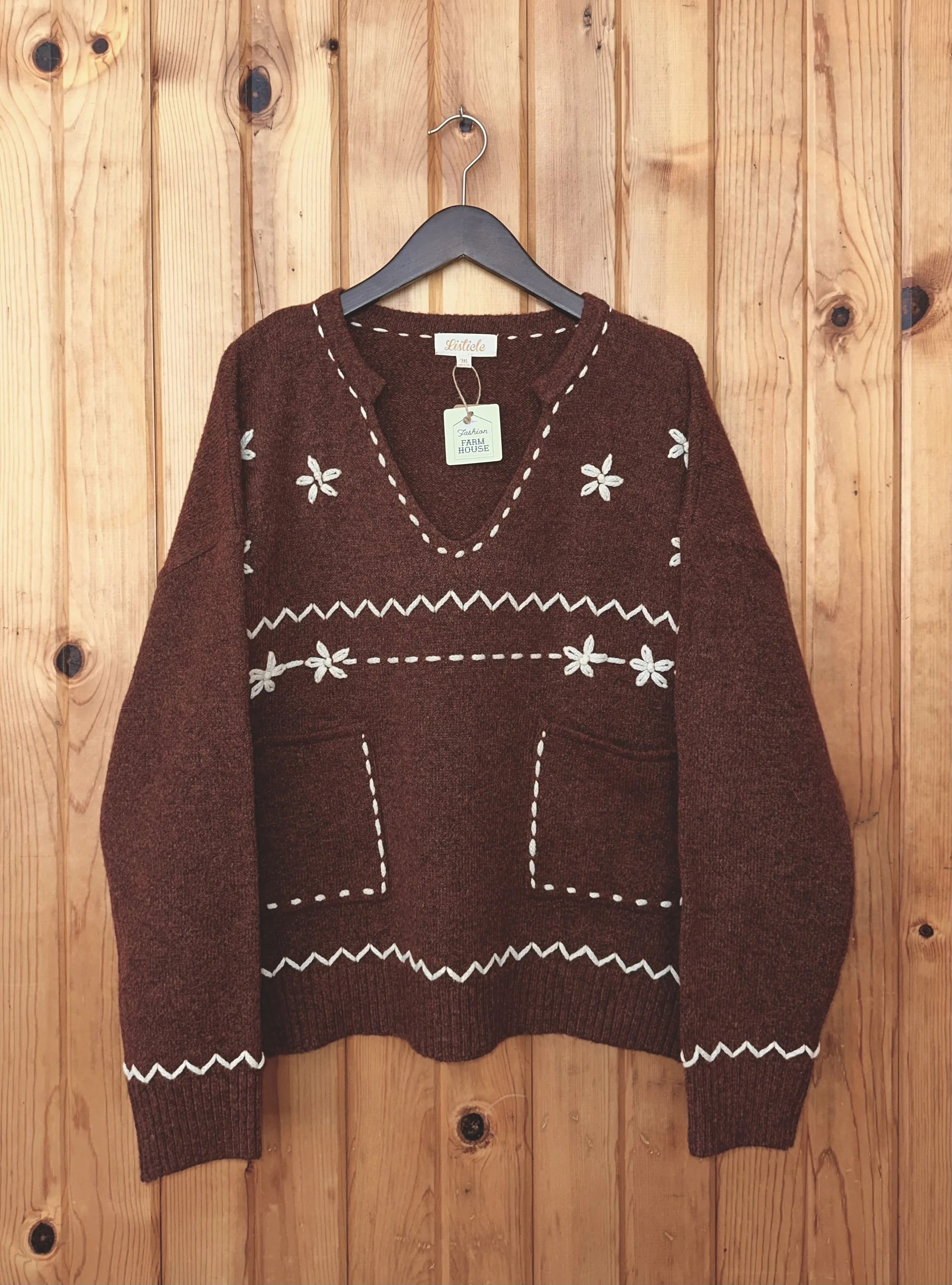 Embroidered Sweater