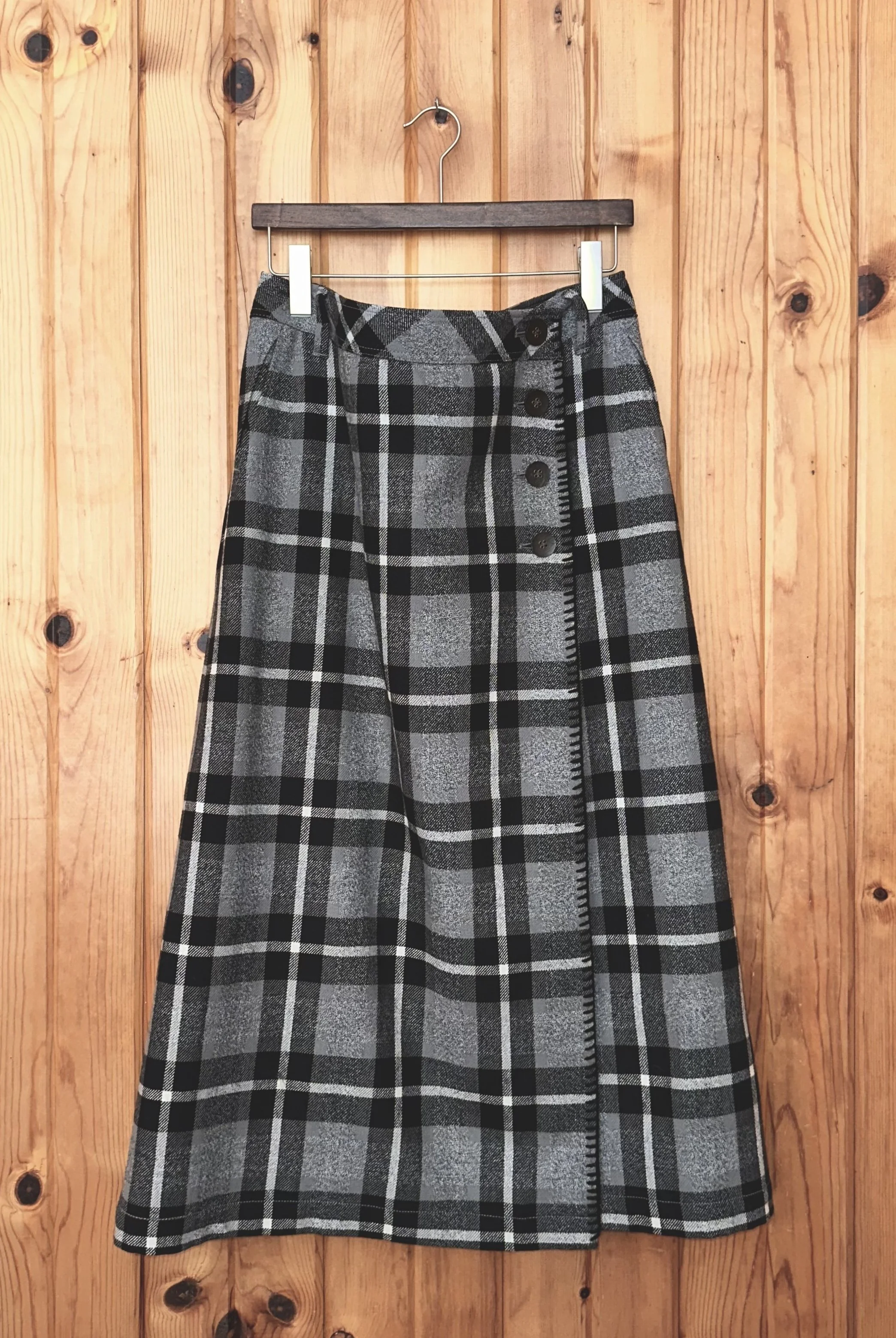Plaid Wrap Skirt