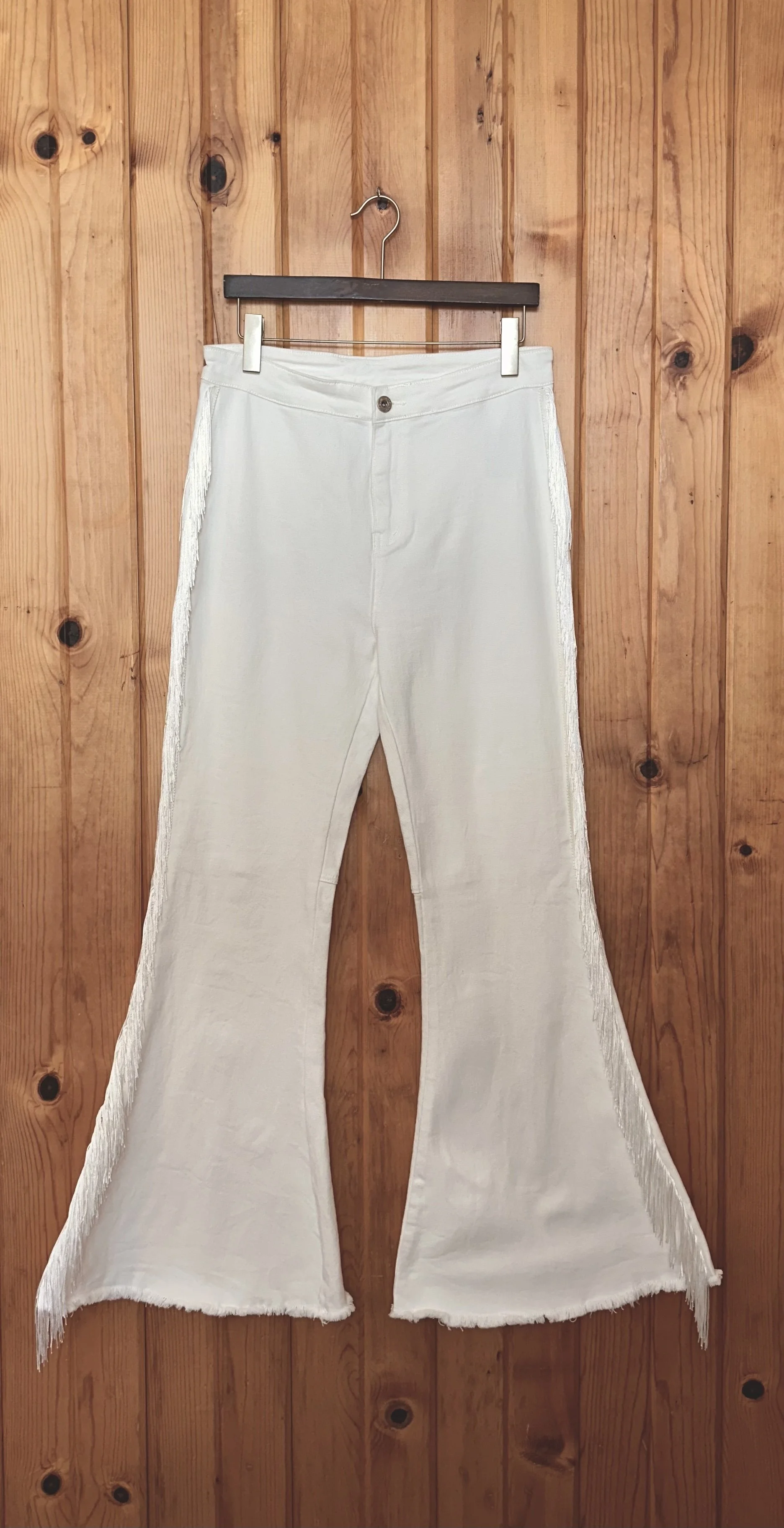 Blanco Bell Bottom Jeans