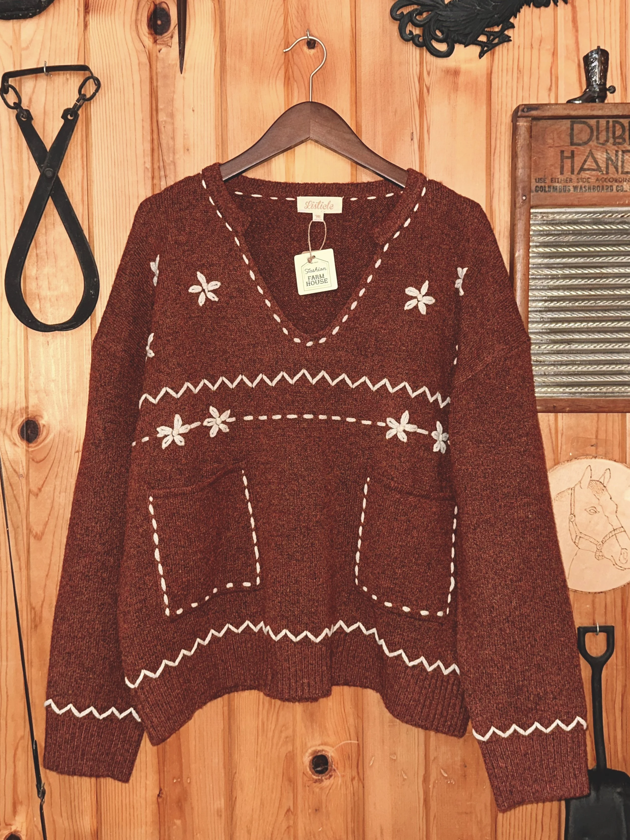 Embroidered Sweater