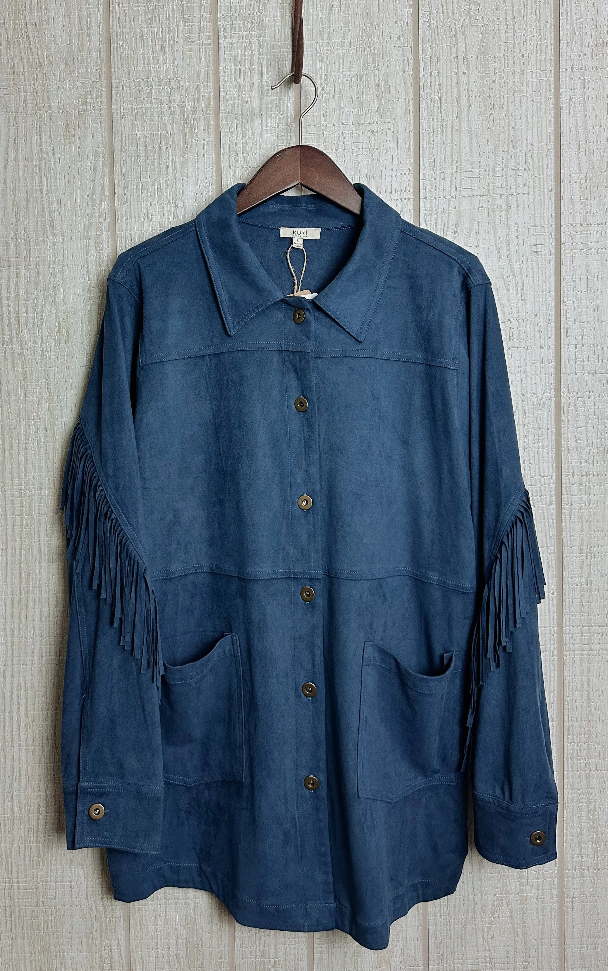Indigo Suede Jacket