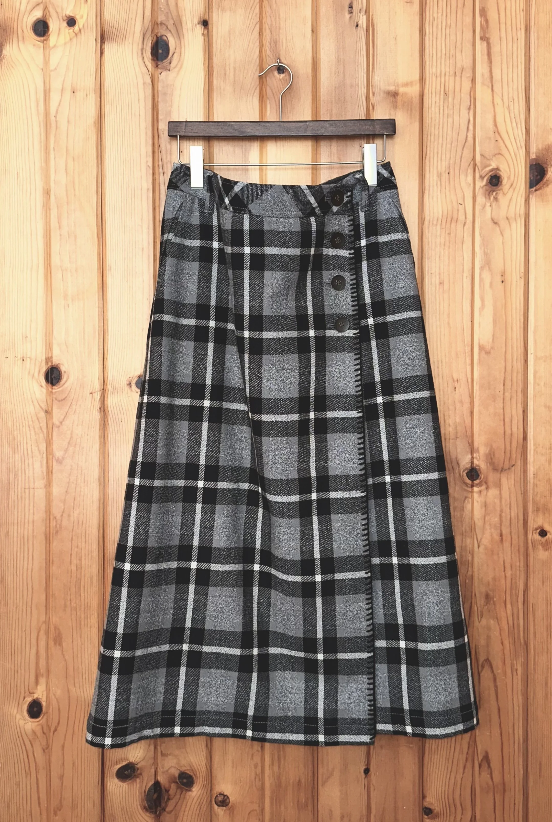 Plaid Wrap Skirt