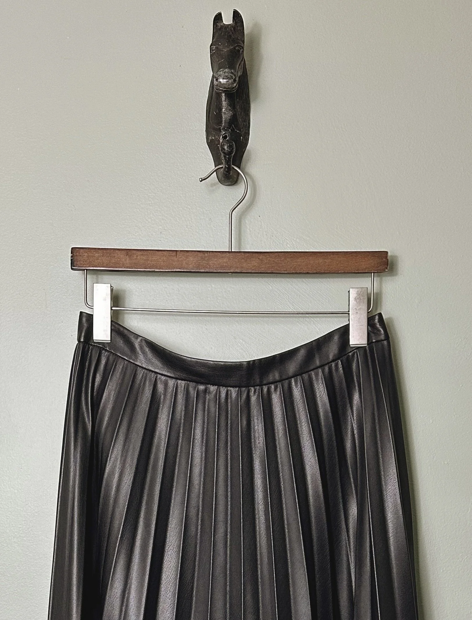 Pleated Faux Skirt