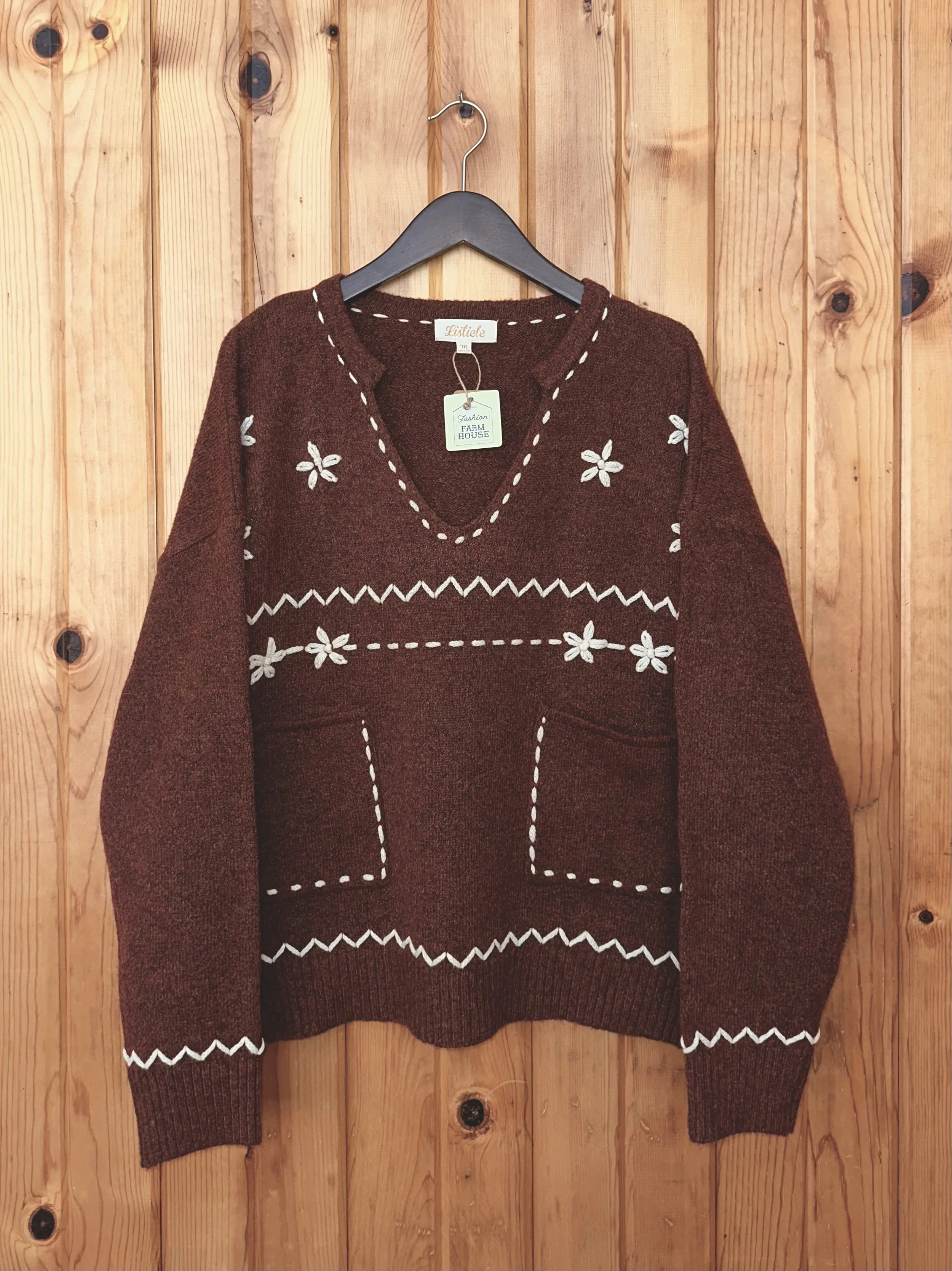 Embroidered Sweater