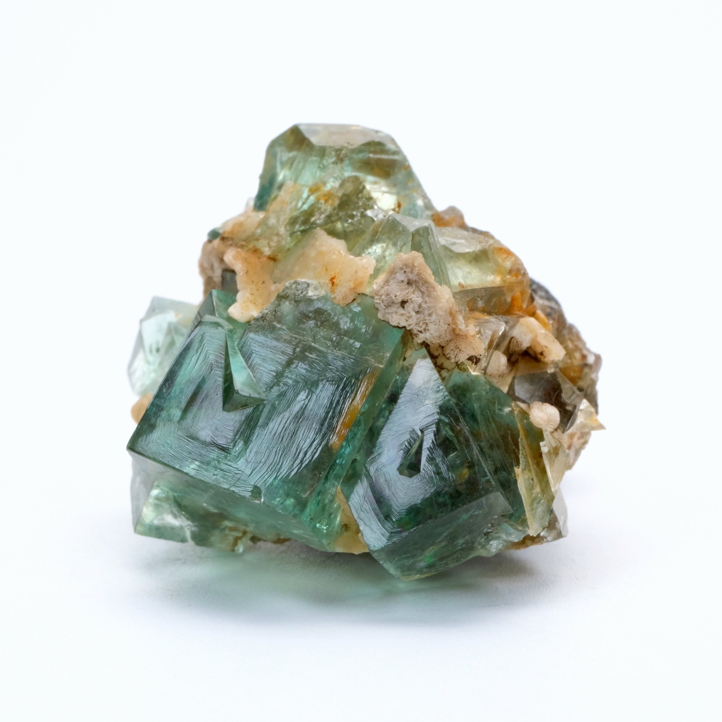 Green Fluorite w/ Quartz