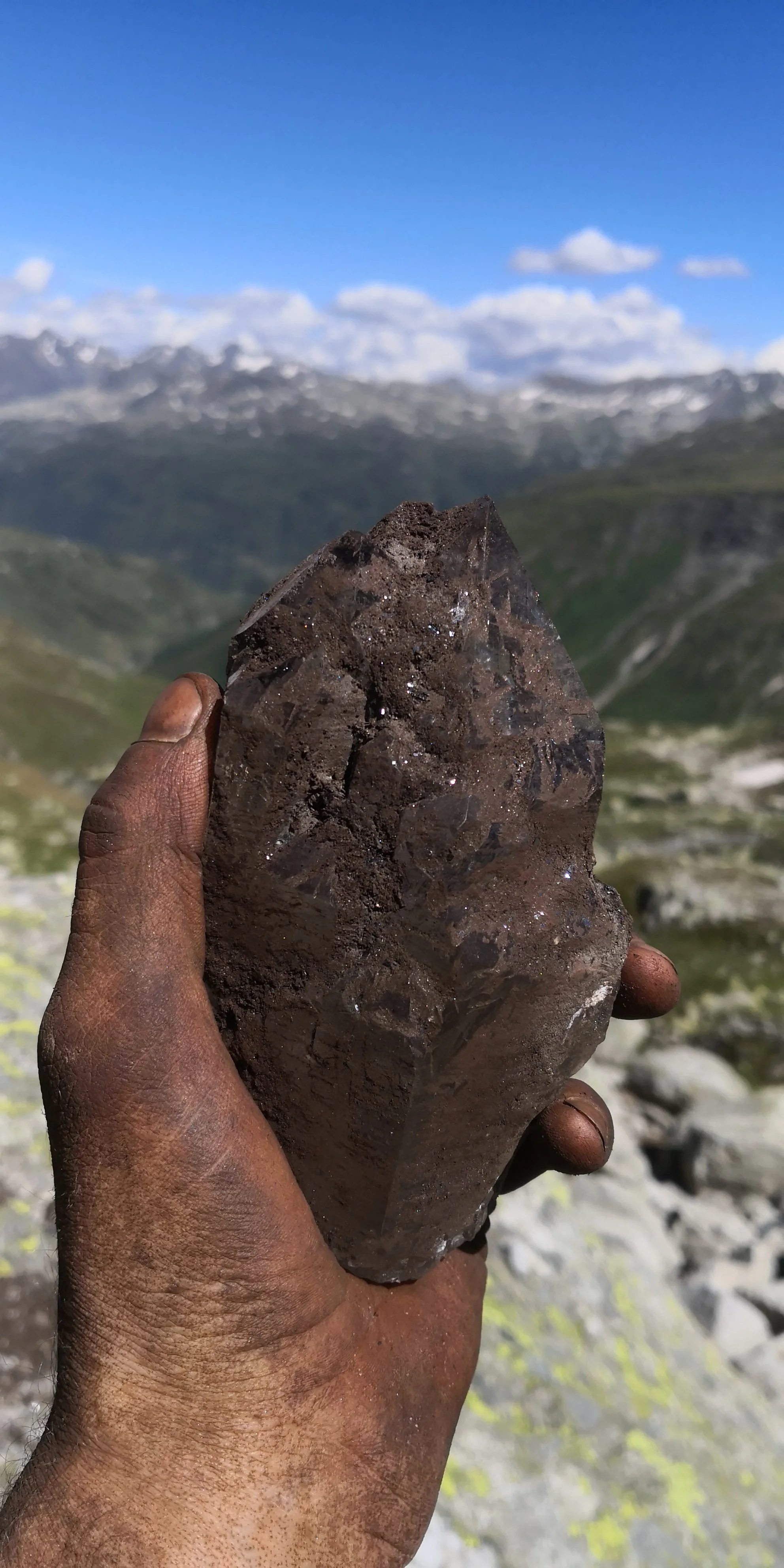 Smoky Quartz With Hematite from Uri, Switzerland