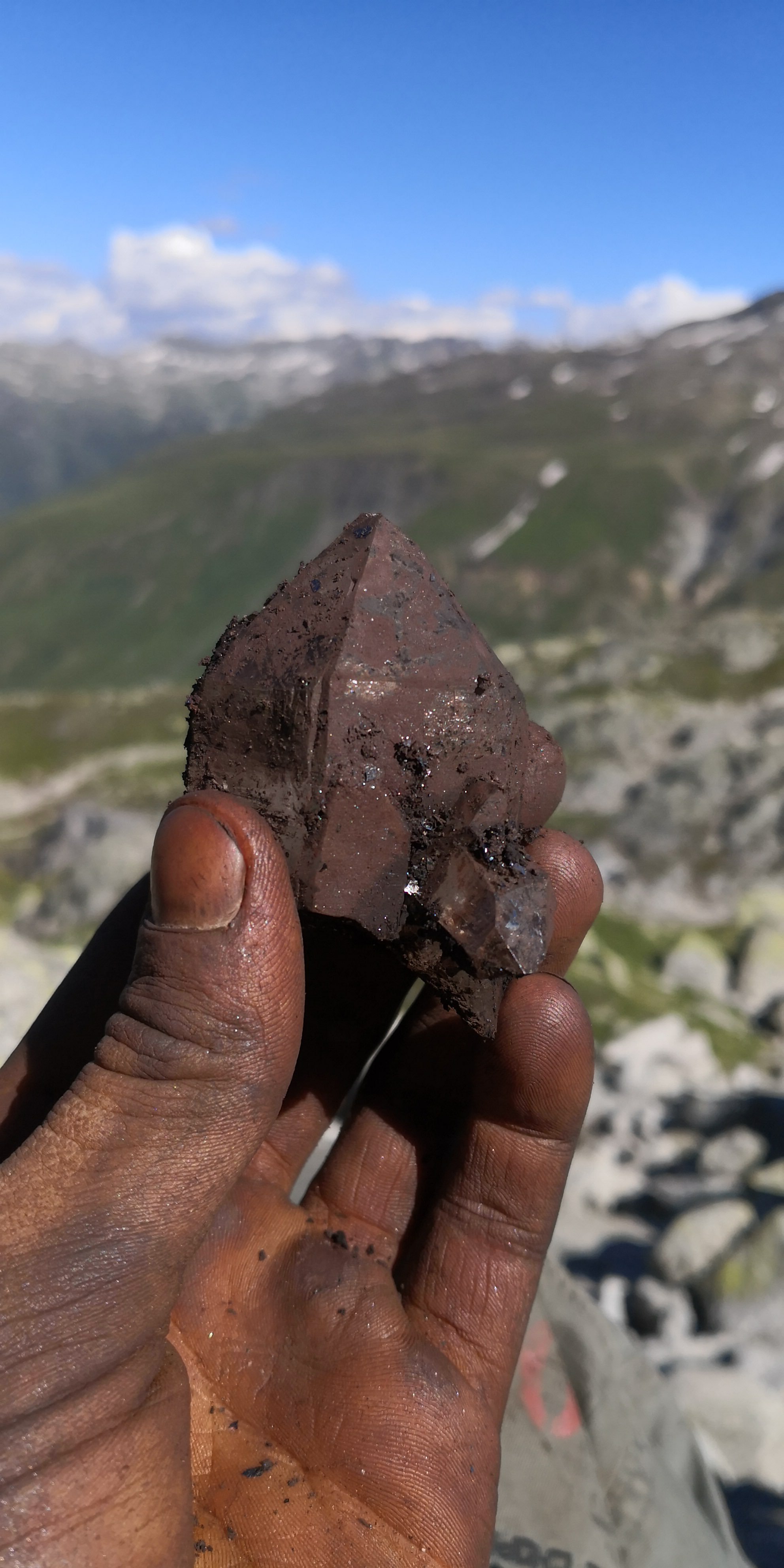 Smoky Quartz With Hematite from Uri, Switzerland