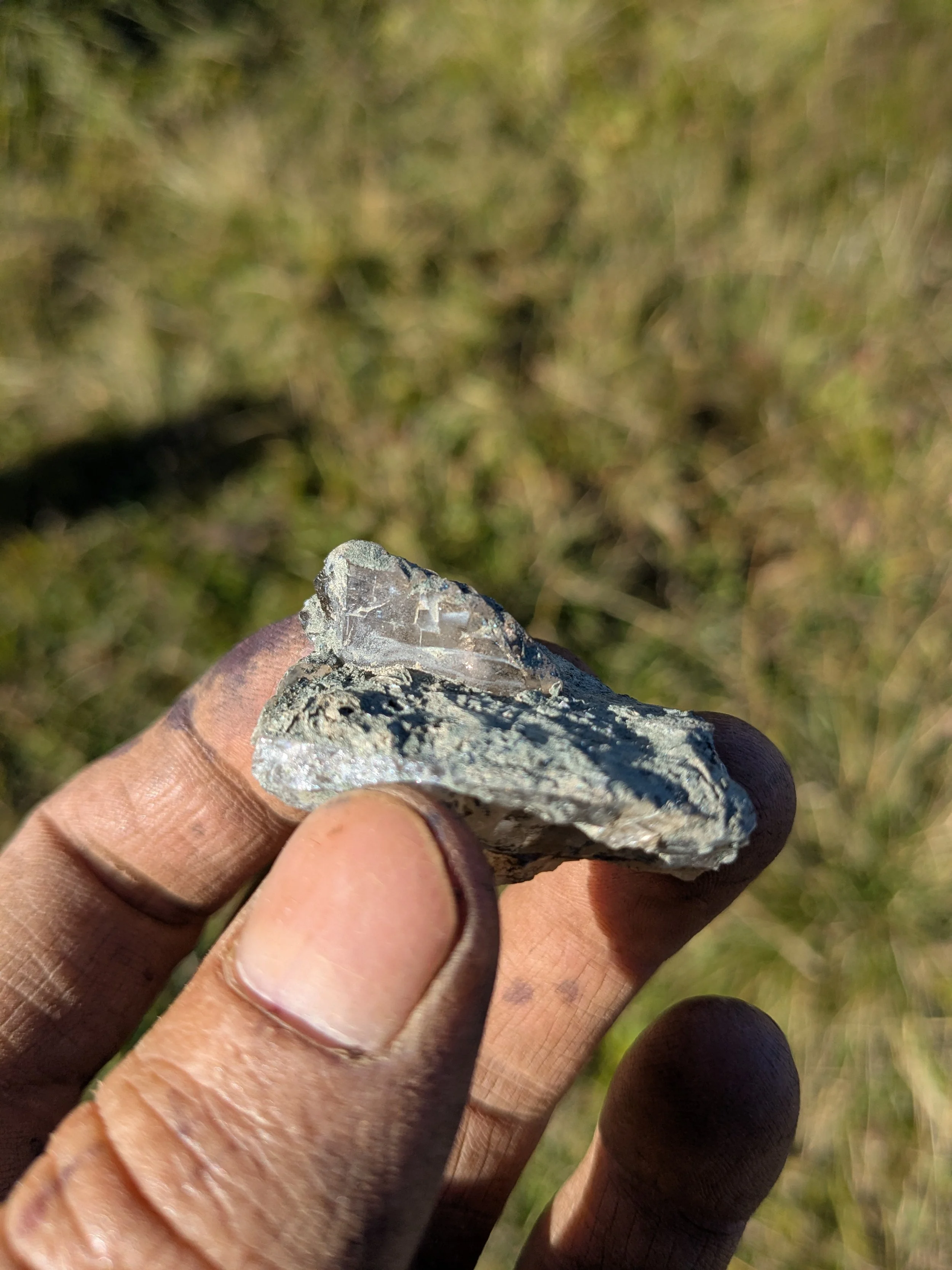 Smoky Quartz Gwindel with Hematite and Chlorite from Uri, Switzerland