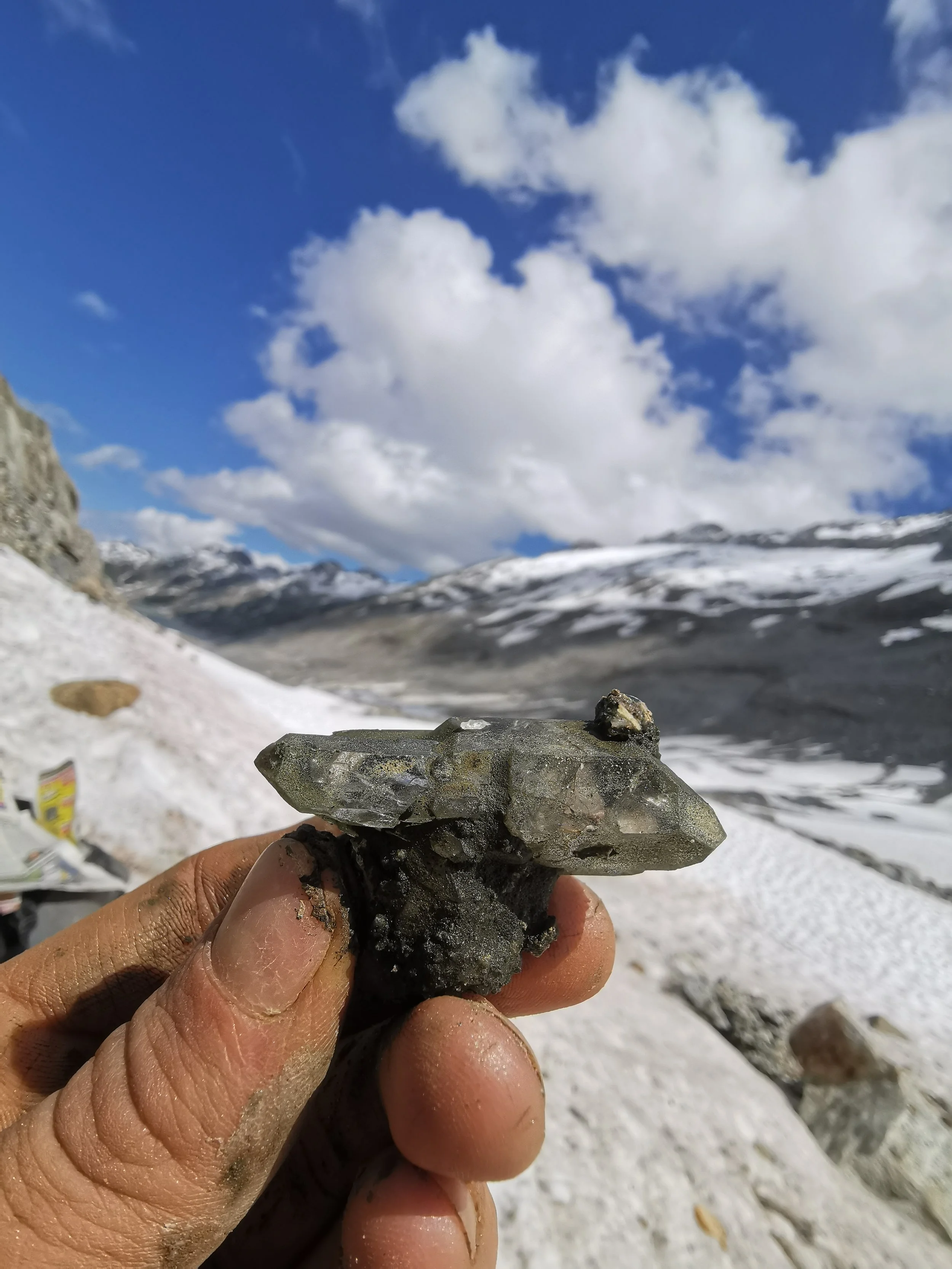 Quartz with Chlorite from Grimsel Area, Guttannen, Interlaken-Oberhasli, Bern, Switzerland