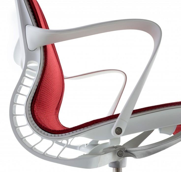 Herman Miller chair support structure close-up view