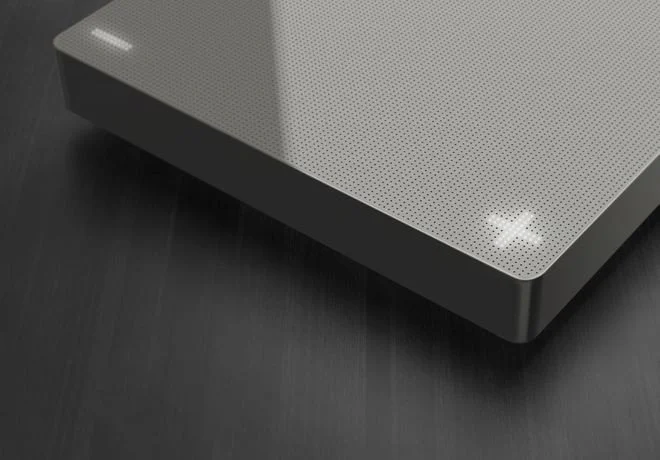 Le Cube, a minimalist television set-top box receiver and digital media player