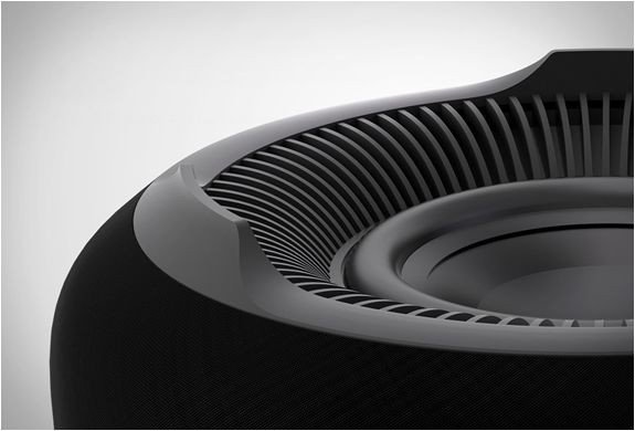 Bang & Olufsen speaker texture close-up detail view