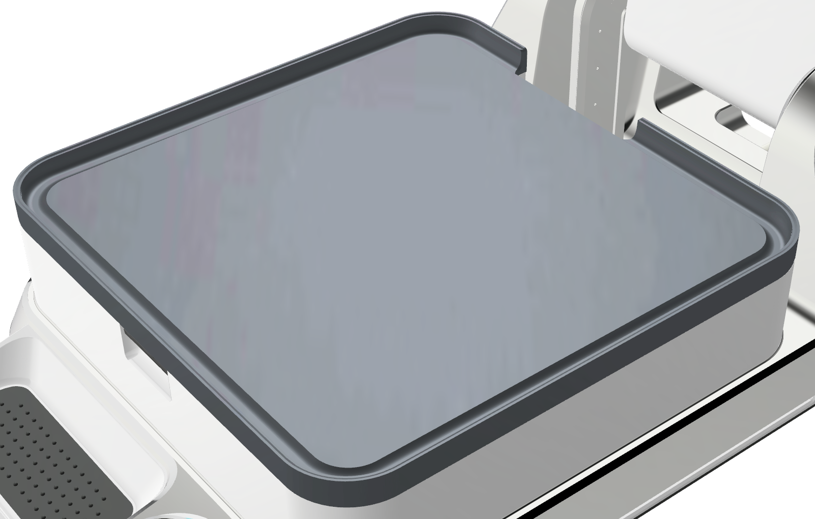 Cinder Sensing Cooker everyday use cook plate grease channel view