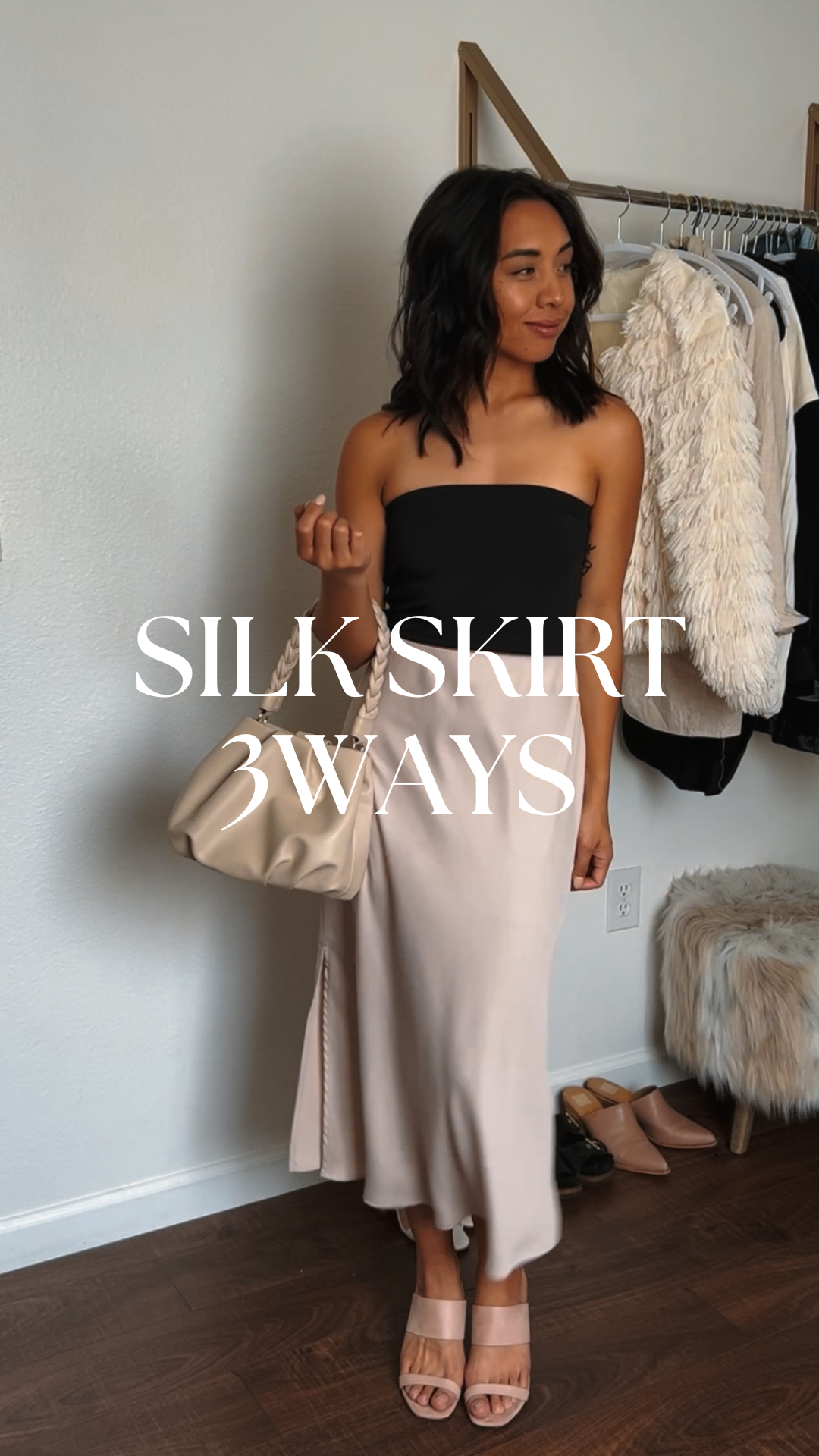 3 Ways To Style A Silk Skirt