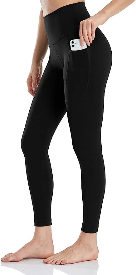 Amazon HeyNuts Essential 7:8 Leggings with Side Pockets for Women, High Waisted Compression Workout Yoga Pants 25 Black.jpg