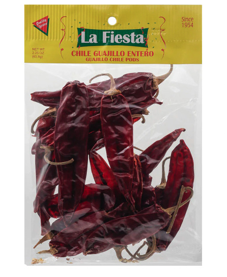 La Fiesta Chile Guajillo Entero / Guajillo Chili Pods 12/6oz