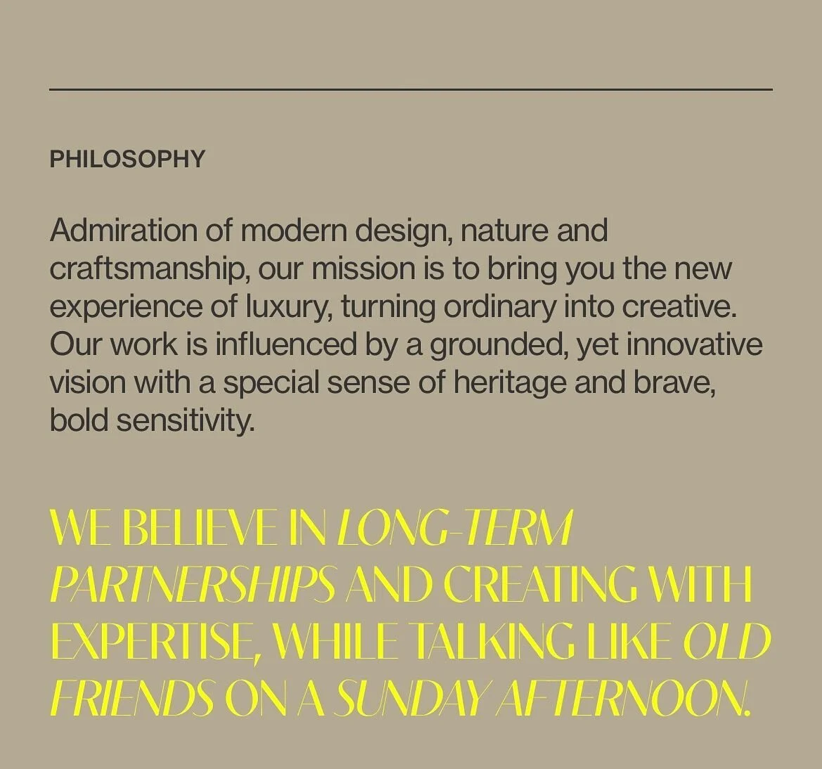 Talking like old friends on a Sunday afternoon. Gladly we have clients with exceptional power, but with open mind and friendly manner.