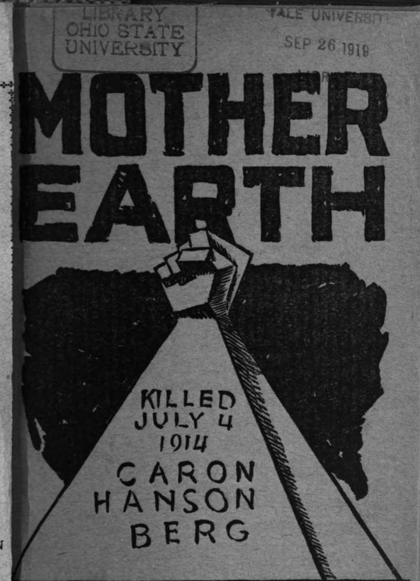 Front cover of Mother Earth, July 1914