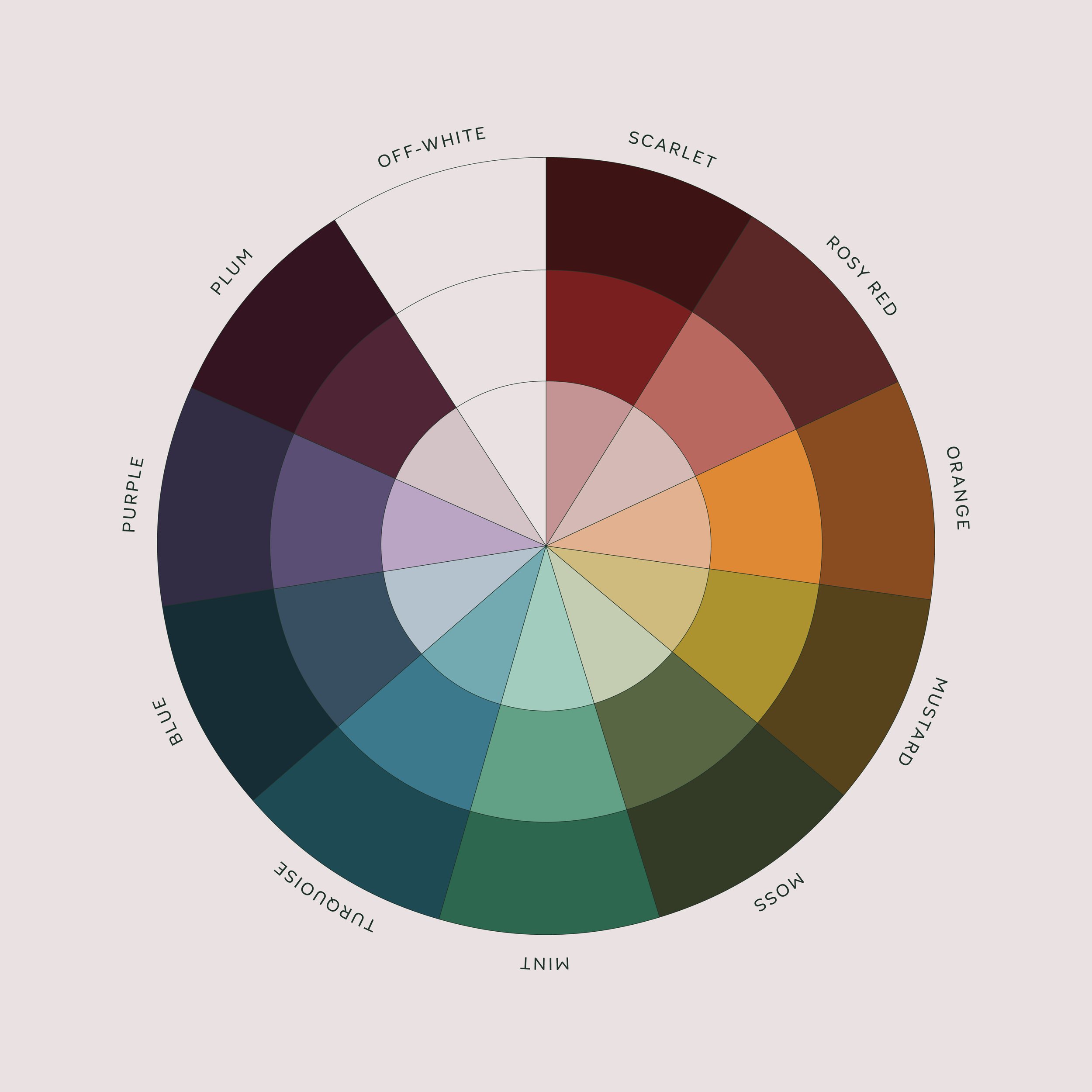 Colour Brave Interiors has a very wide colour palette to help complement the huge variety of interiors projects they work on.