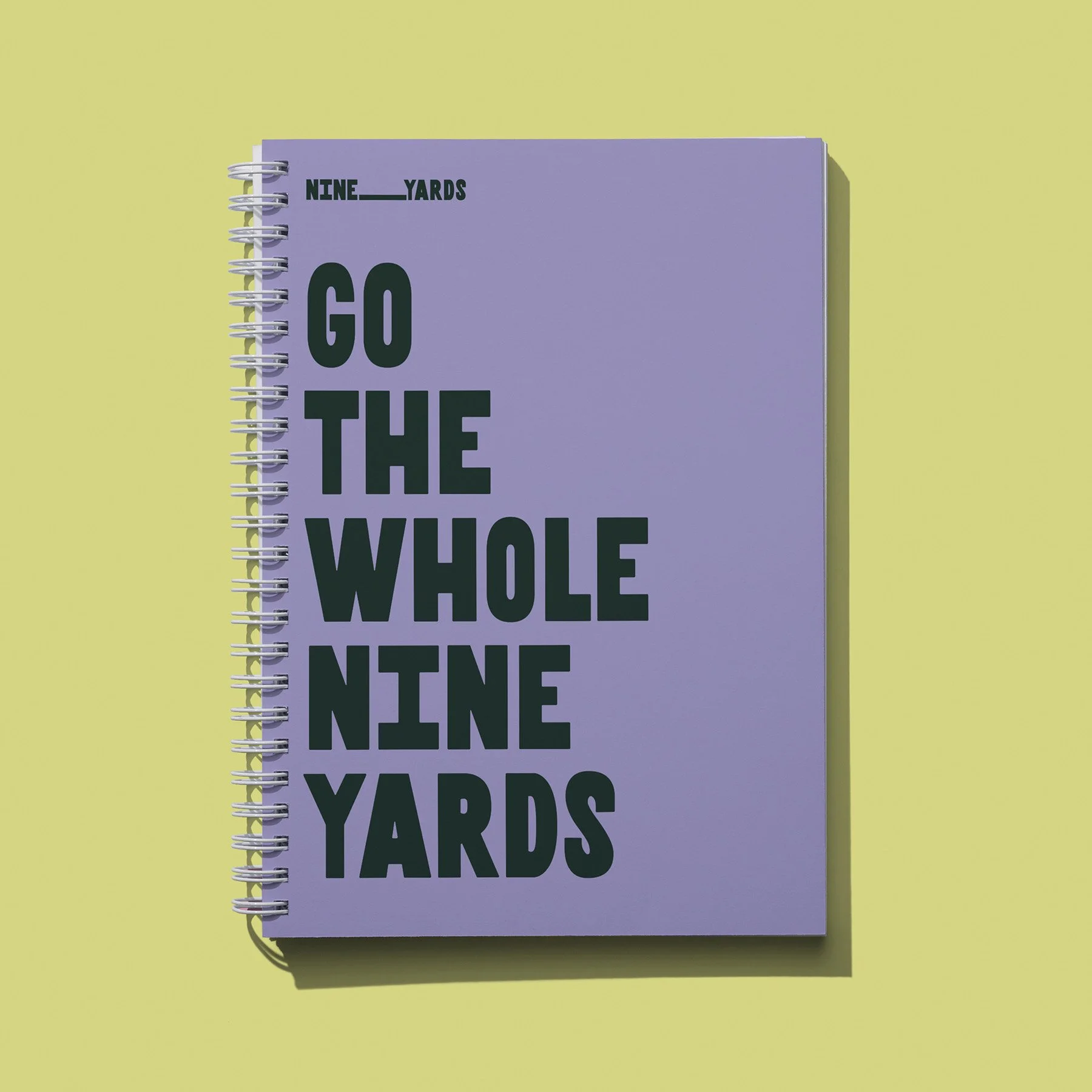 Notebook design for charity branding