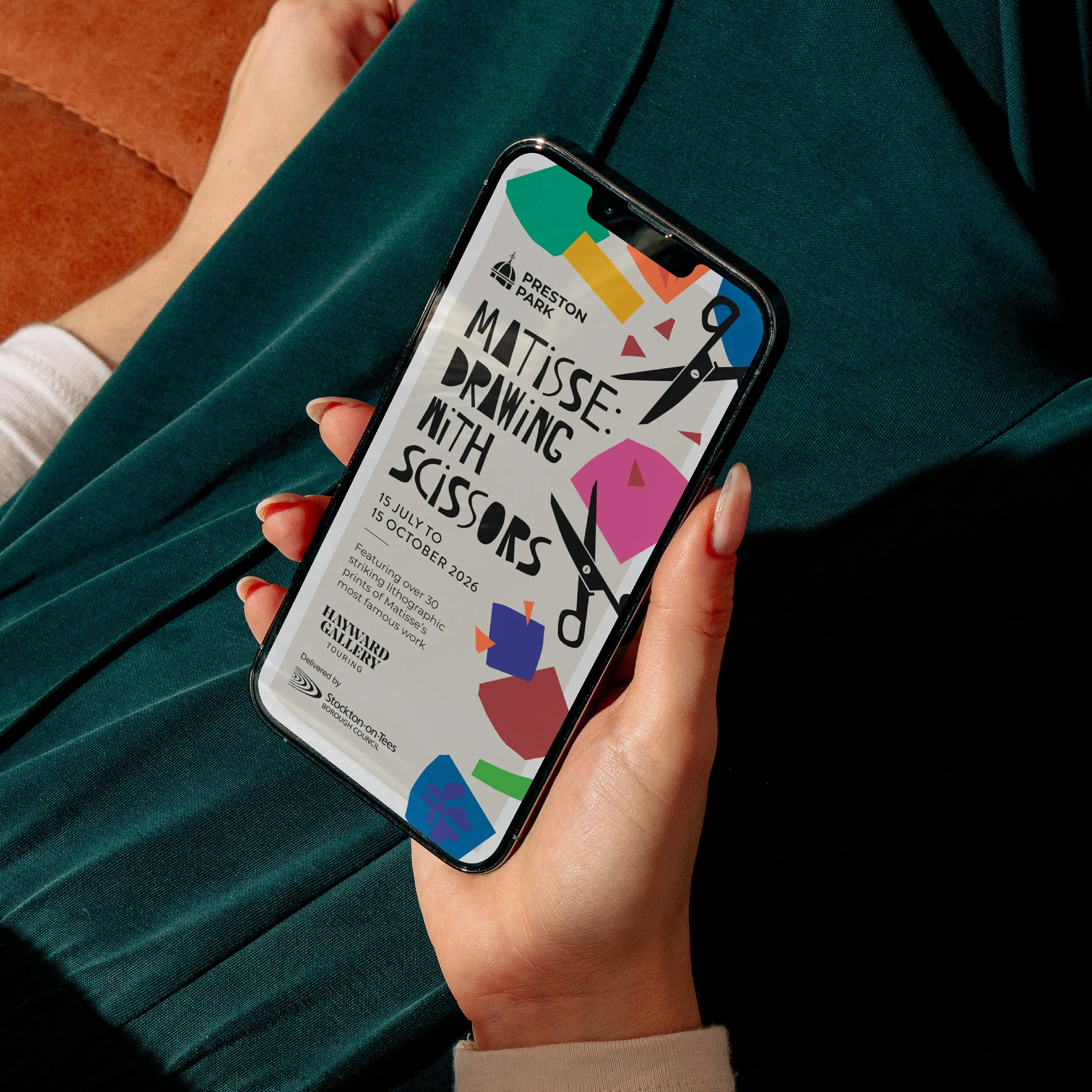 Social media content for the Henri Matisse exhibition