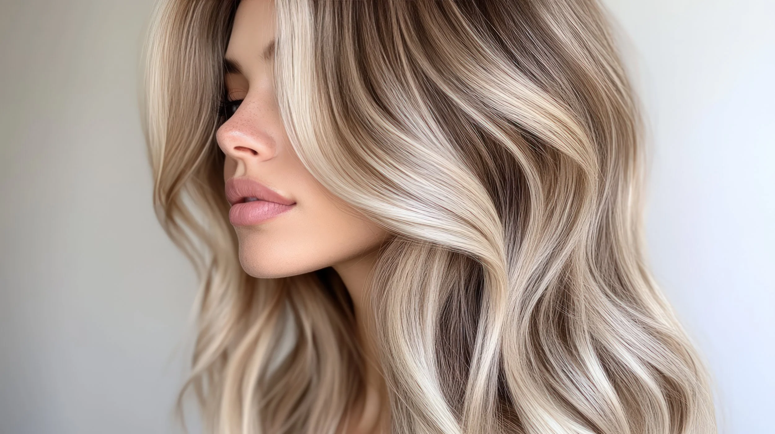 Perfect blonde highlights for fine hair