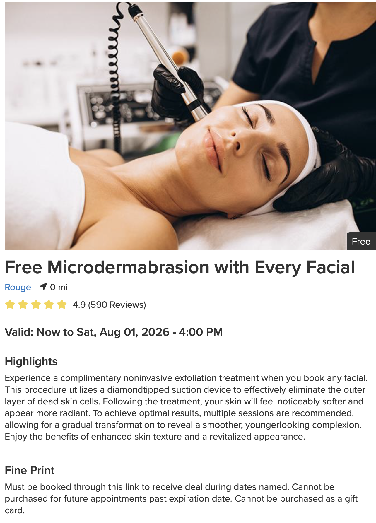 Free skincare and facials in Plainville for smooth younger looking skin