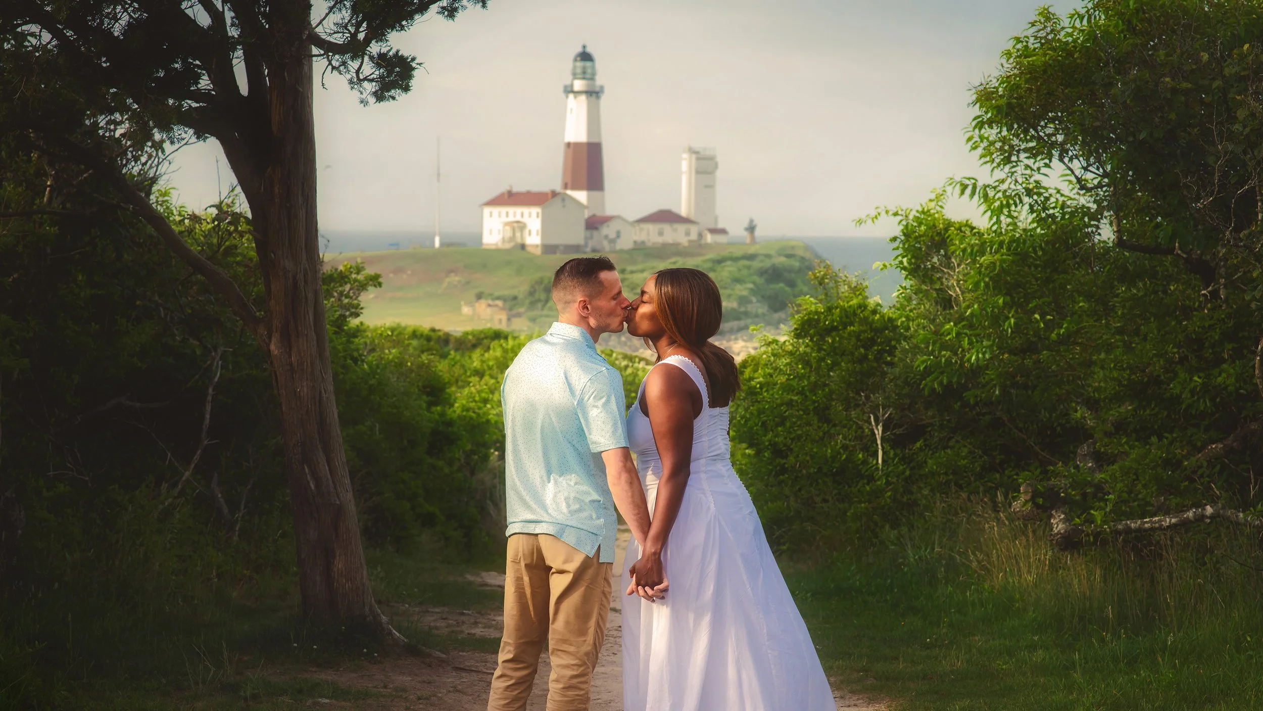 Engagement photography by Candlewood Photography, New Fairfield, CT Photographer Camp Hero, Montauk Lighthouse