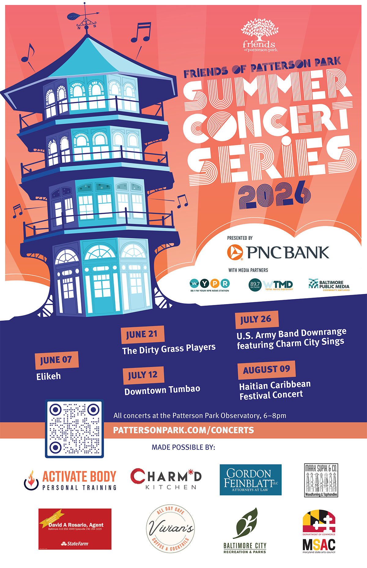Friends of Patterson Park Concert Series 6/21