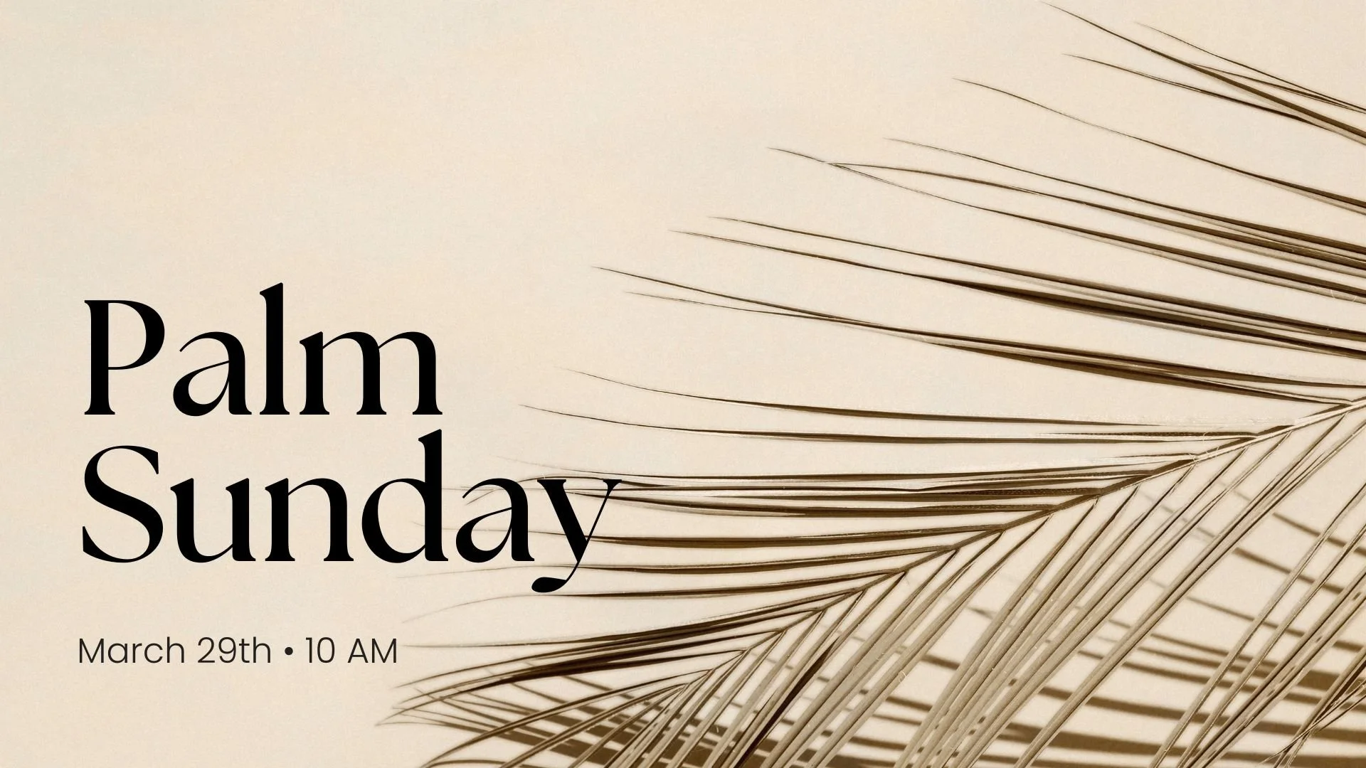 Palm Sunday
