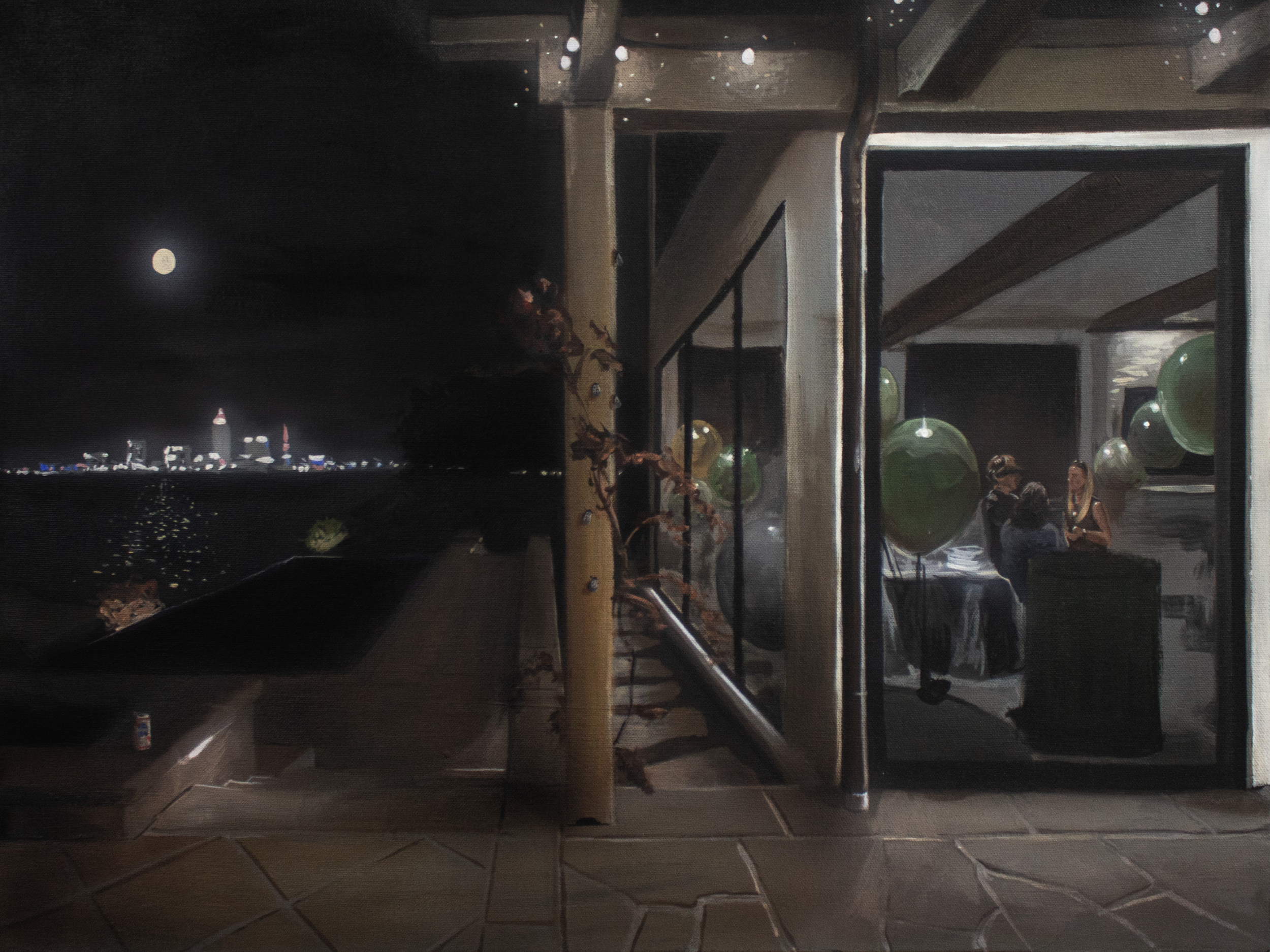 * Untitled (For David's 60th), c/o The Coury Family, 18x24 acrylic on canvas, 2025