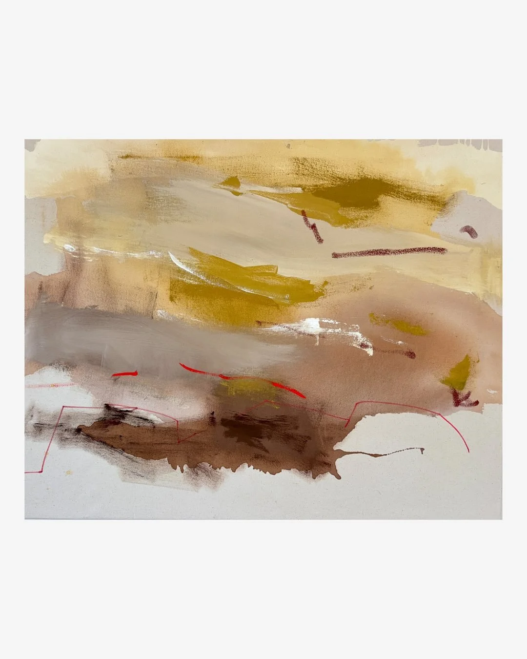 Currently one of my favs from the new collection. 
24&rdquo; x 30&rdquo;, acrylic on raw canvas