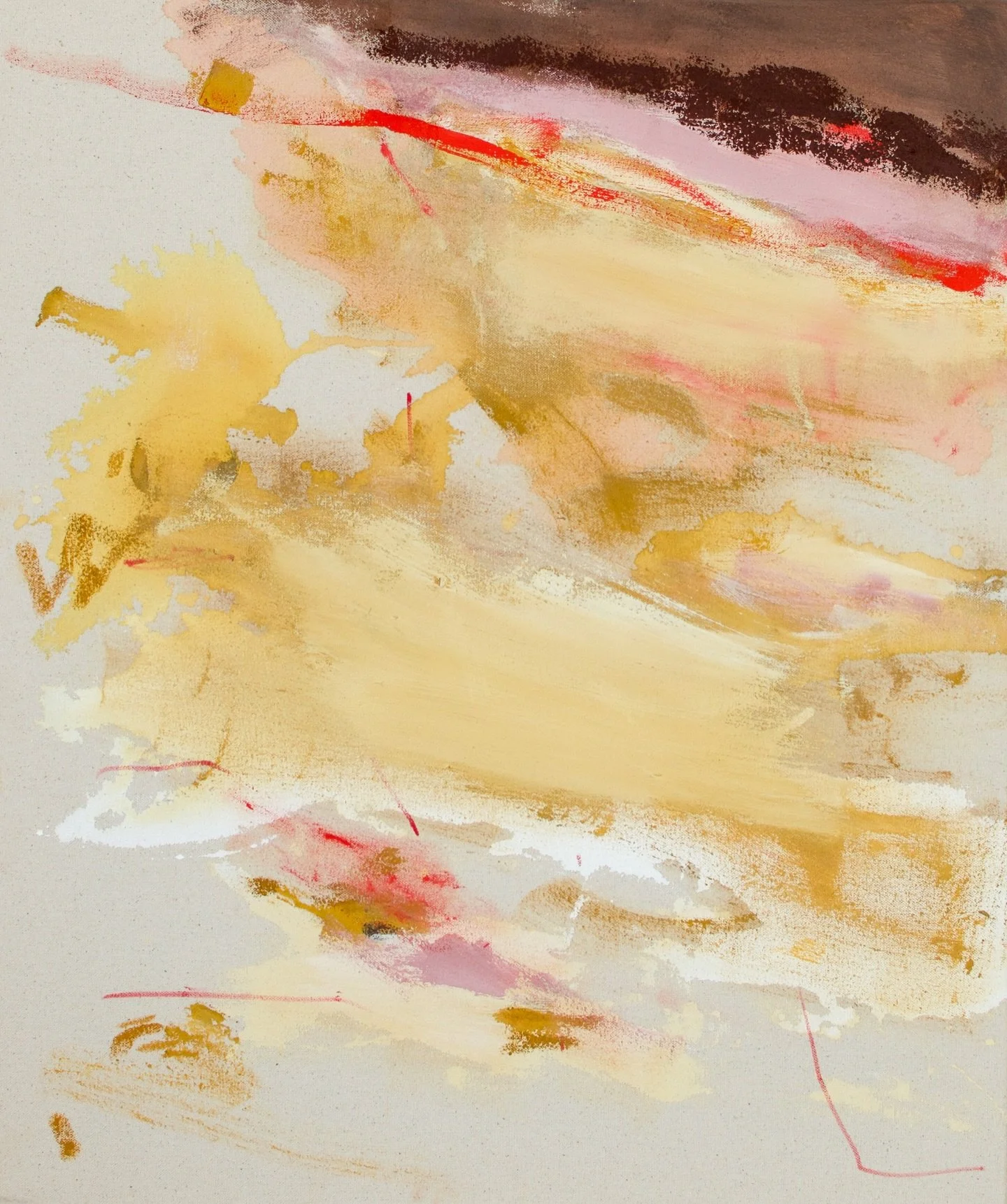 Finishing up my latest series, Express. This series was born from a desire to stay loose and let my art unfold. Like much of my work, it's rooted in breaking free from perfectionism and embracing self-expression. 
.
&ldquo;Softening&rdquo;, 24&rdquo;