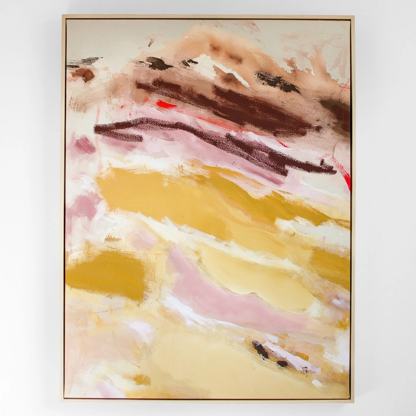 One of my favorites from my new series, Express. Close to having this series fully available online! 
.
&ldquo;Expression&rdquo;, 40&rdquo; x 30&rdquo;, acrylic and oil, framed in maple