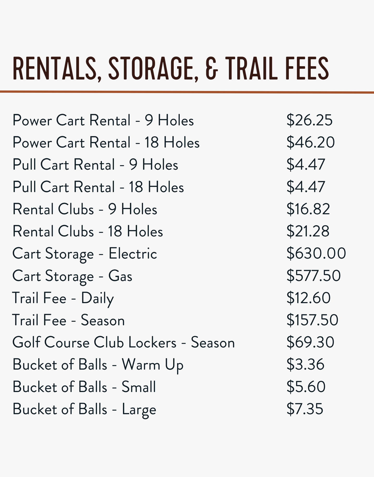 More fees