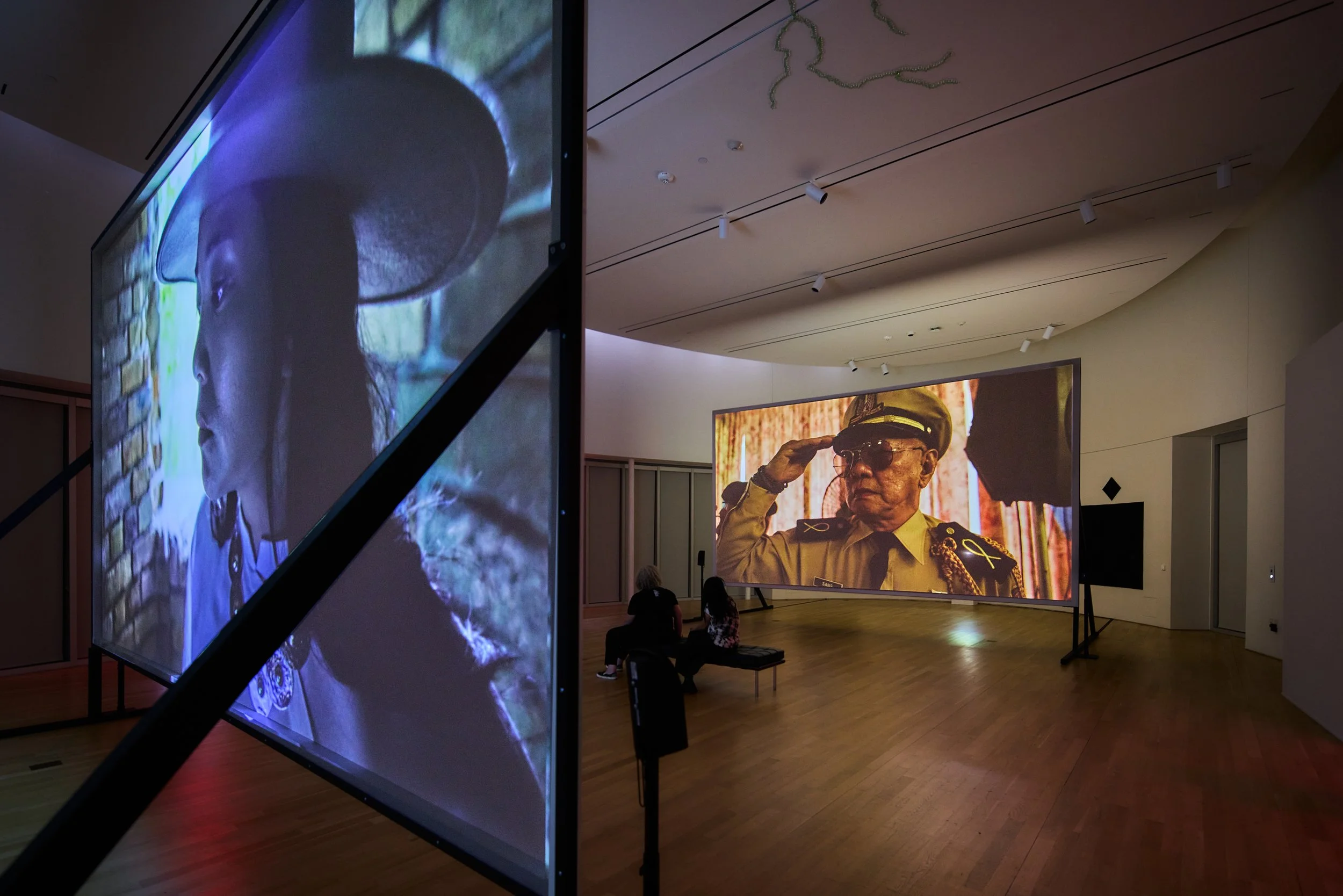 Tuân Andrew Ngyuẽn

In collaboration with Thåo  Ngyuẽn (performing music as THAO) and Marion Hoàng Ngoc Hill

Amongst the Disquiet, 2024
Two-channel video installation, color, and stereo sound 
50 min.
