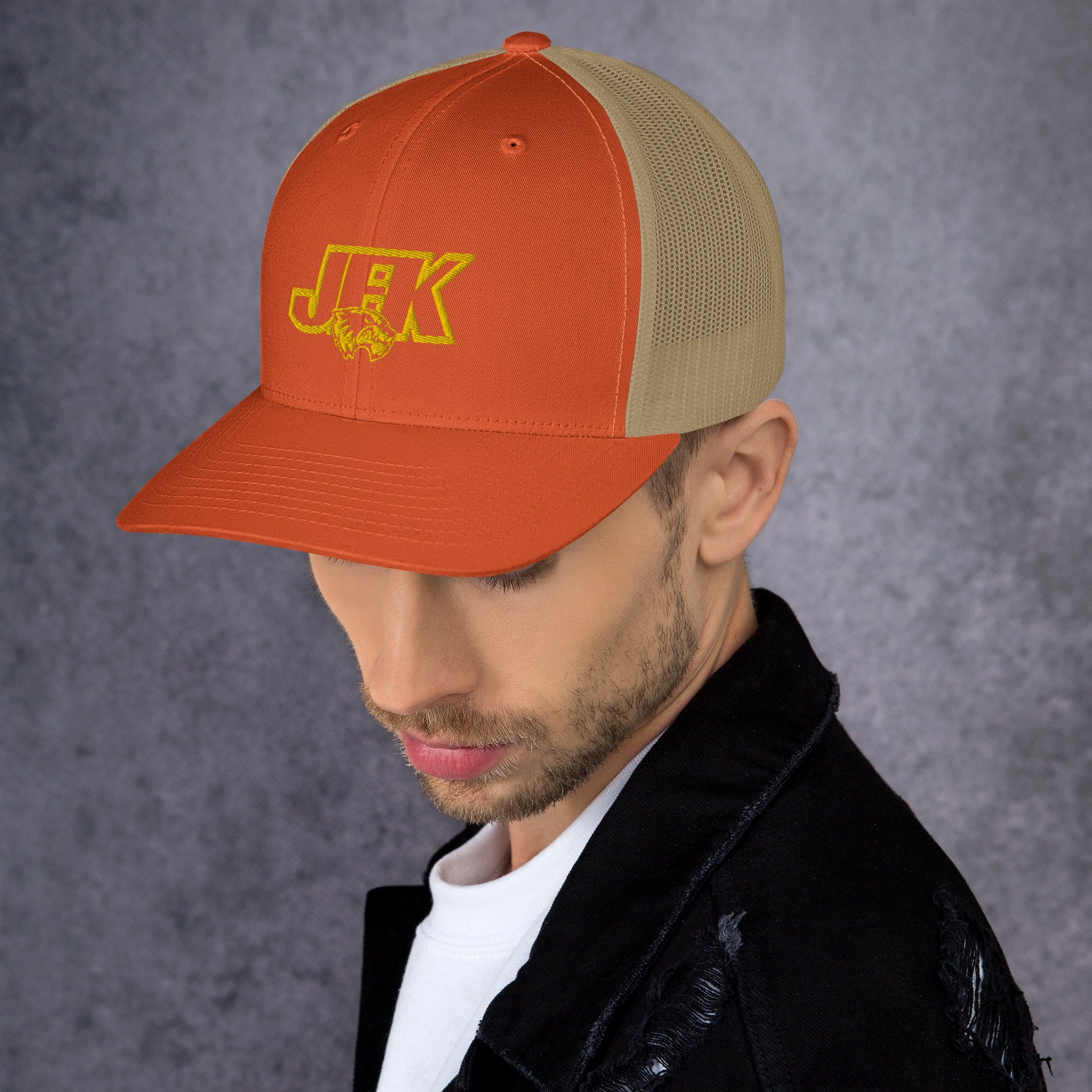retro-trucker-hat-rustic-orange-khaki-left-651d9ee175d12.jpg