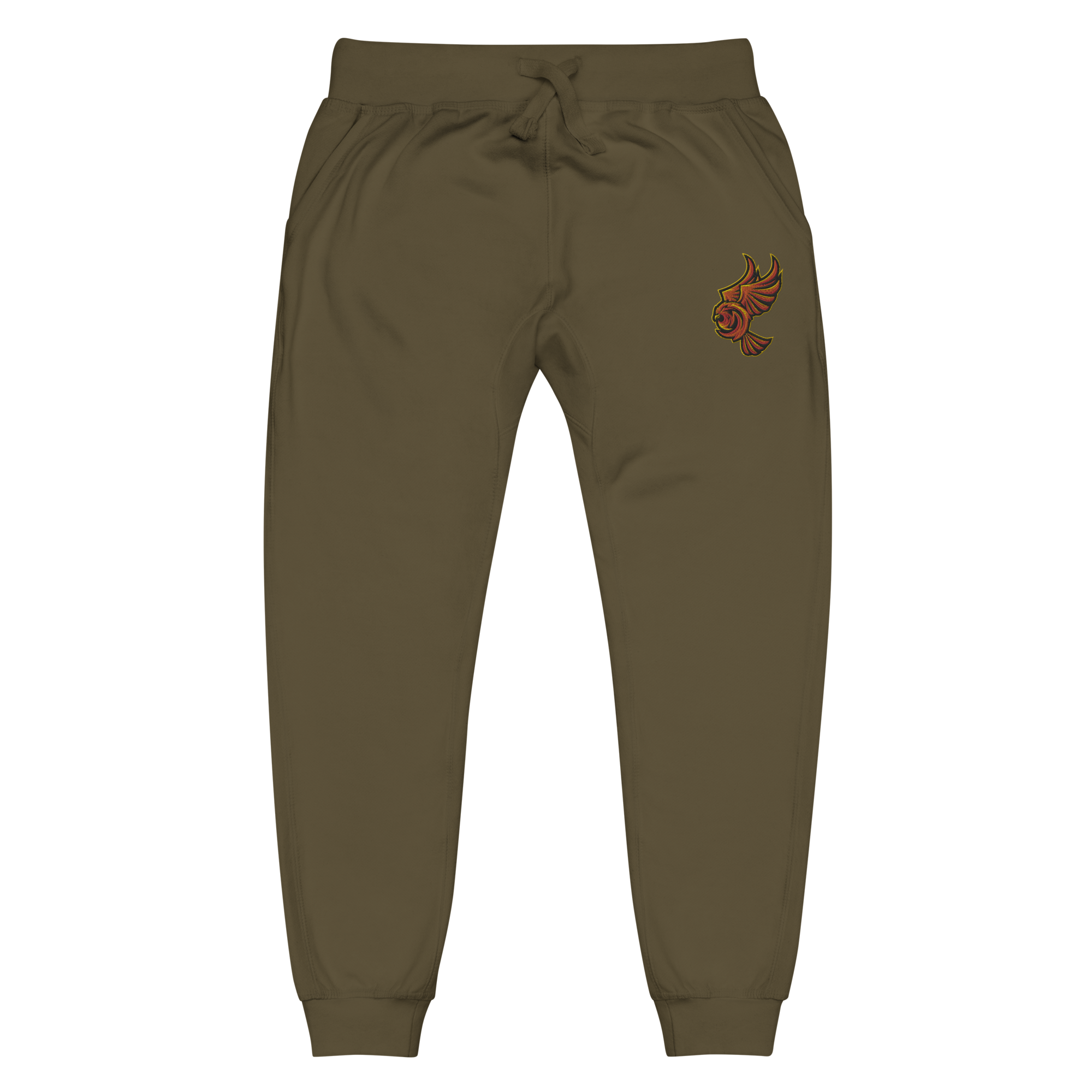 unisex-fleece-sweatpants-military-green-front-66e76b49b79a2.png