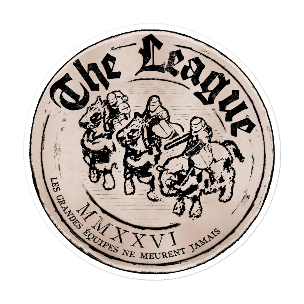 The League Vinyl Stickers