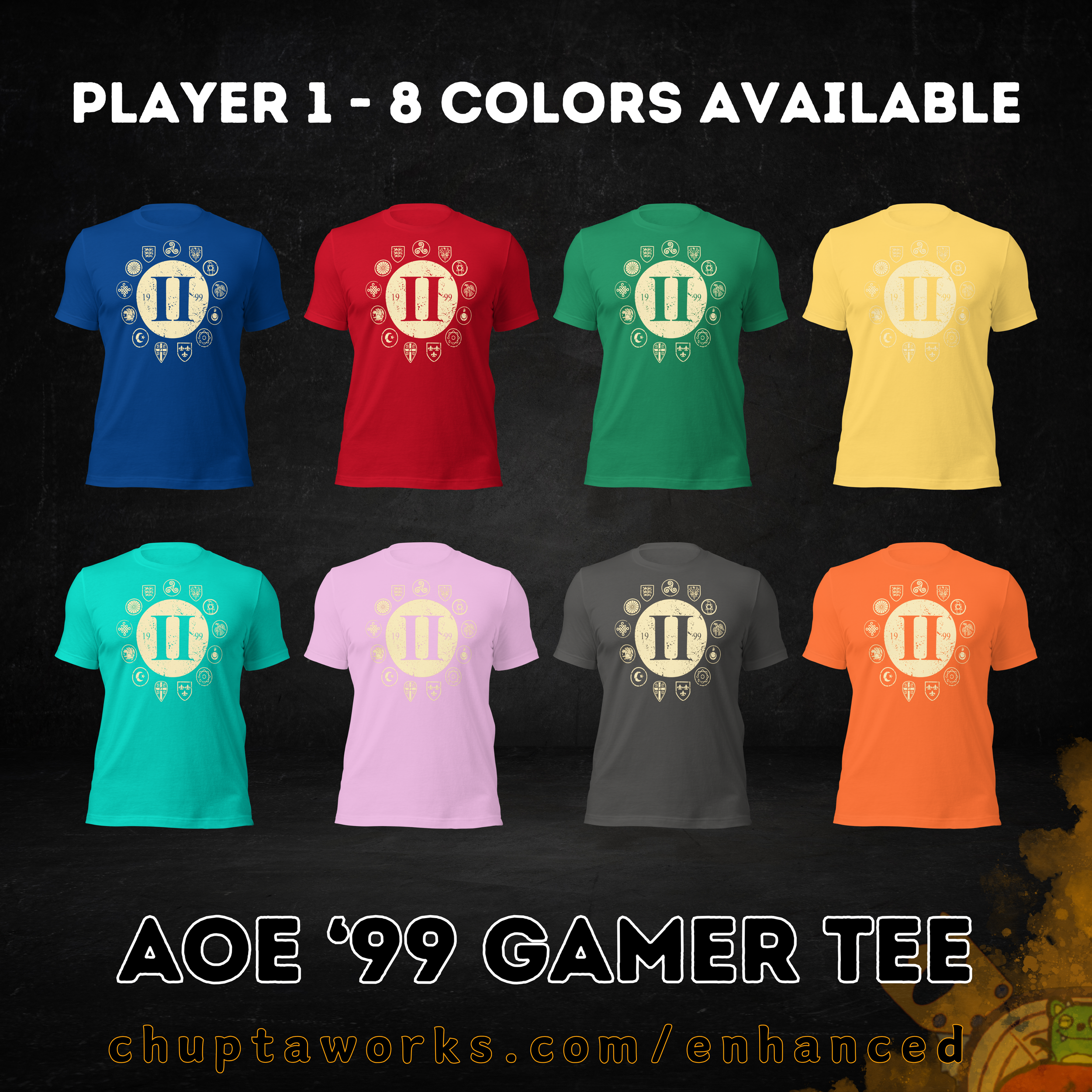 AoE 99 gamer tee advert 2.png