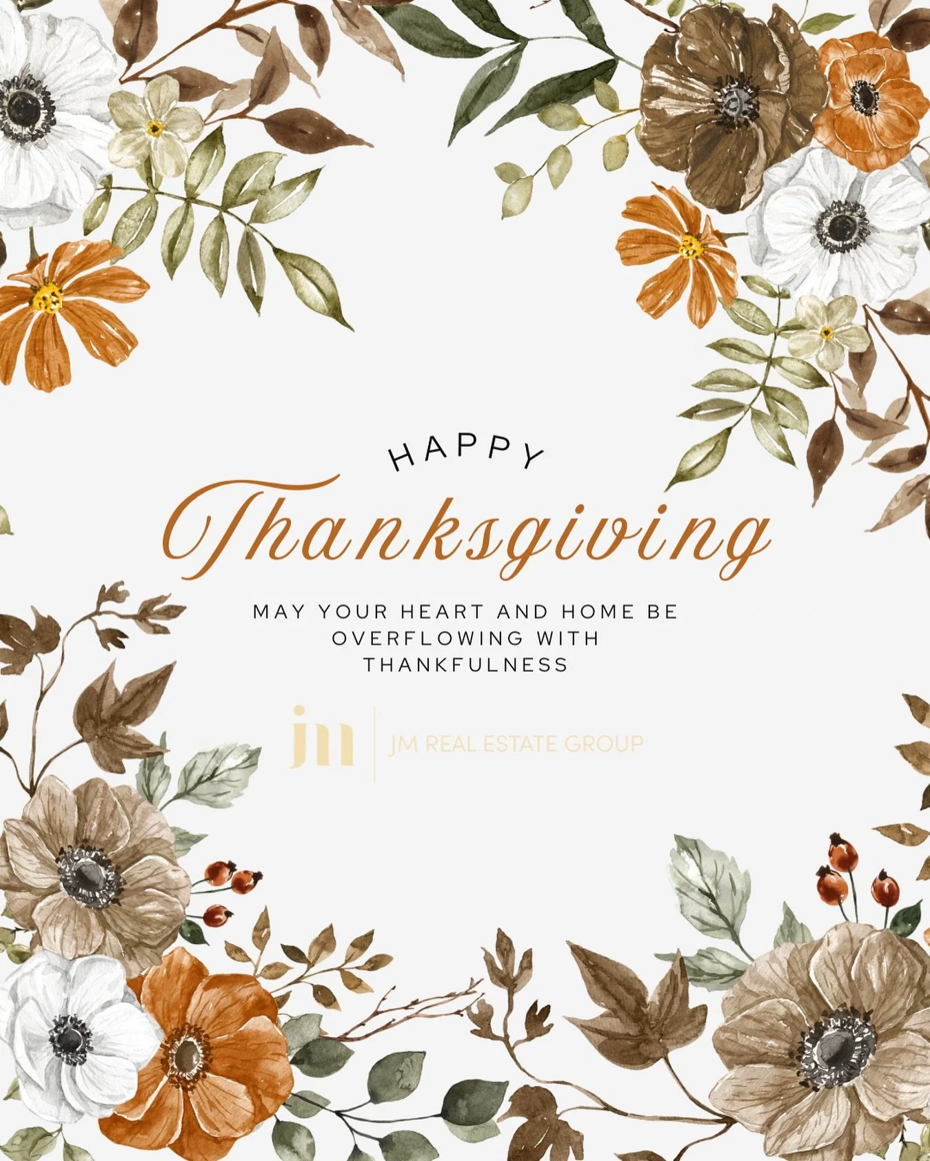 Happy Thanksgiving from @joeychiuprec @meggyhoprec & the JM Real Estate team!! 🦃🍁
Gratitude turns a house into a home, and we’re so thankful for all our amazing clients, friends, and community who make what we do so meaningful.
Wishing yo
