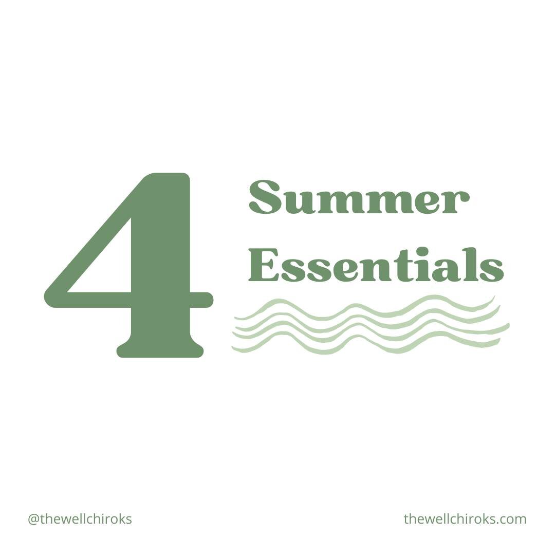 Happy first day of Summer! 

Whether you're headed to the lake or backpacking through Europe here are 4 items we always recommend having in your travel bag!

🌞 A non-toxic deo! We like this one from Weleda because it is aluminum-free and doesn't con