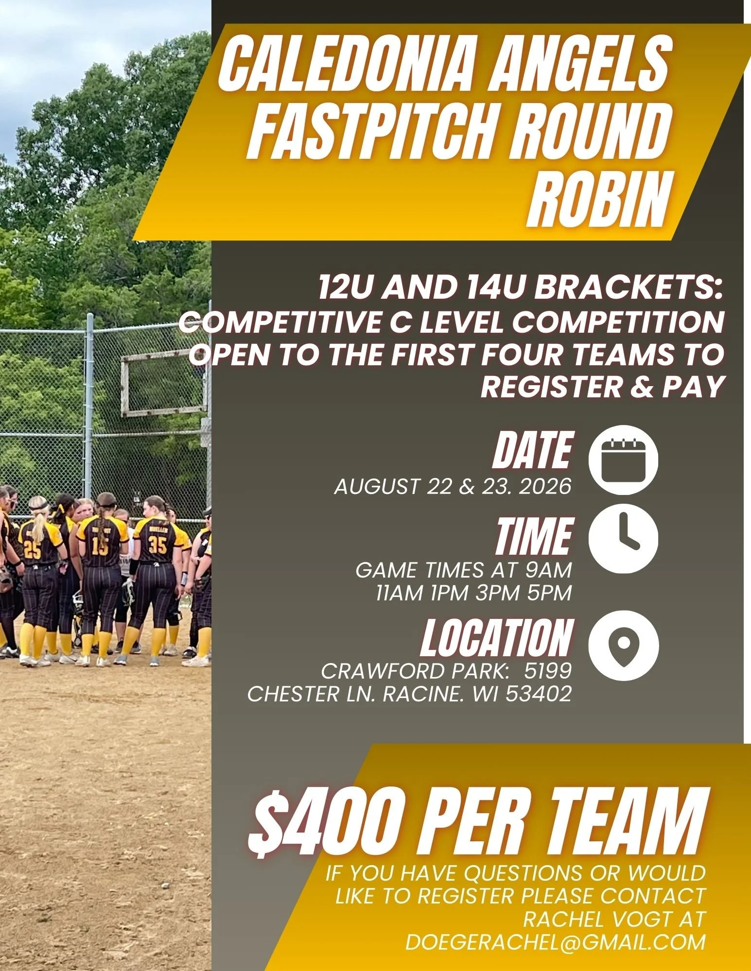 2026 Caledonia Angels Fastpitch Round Robin